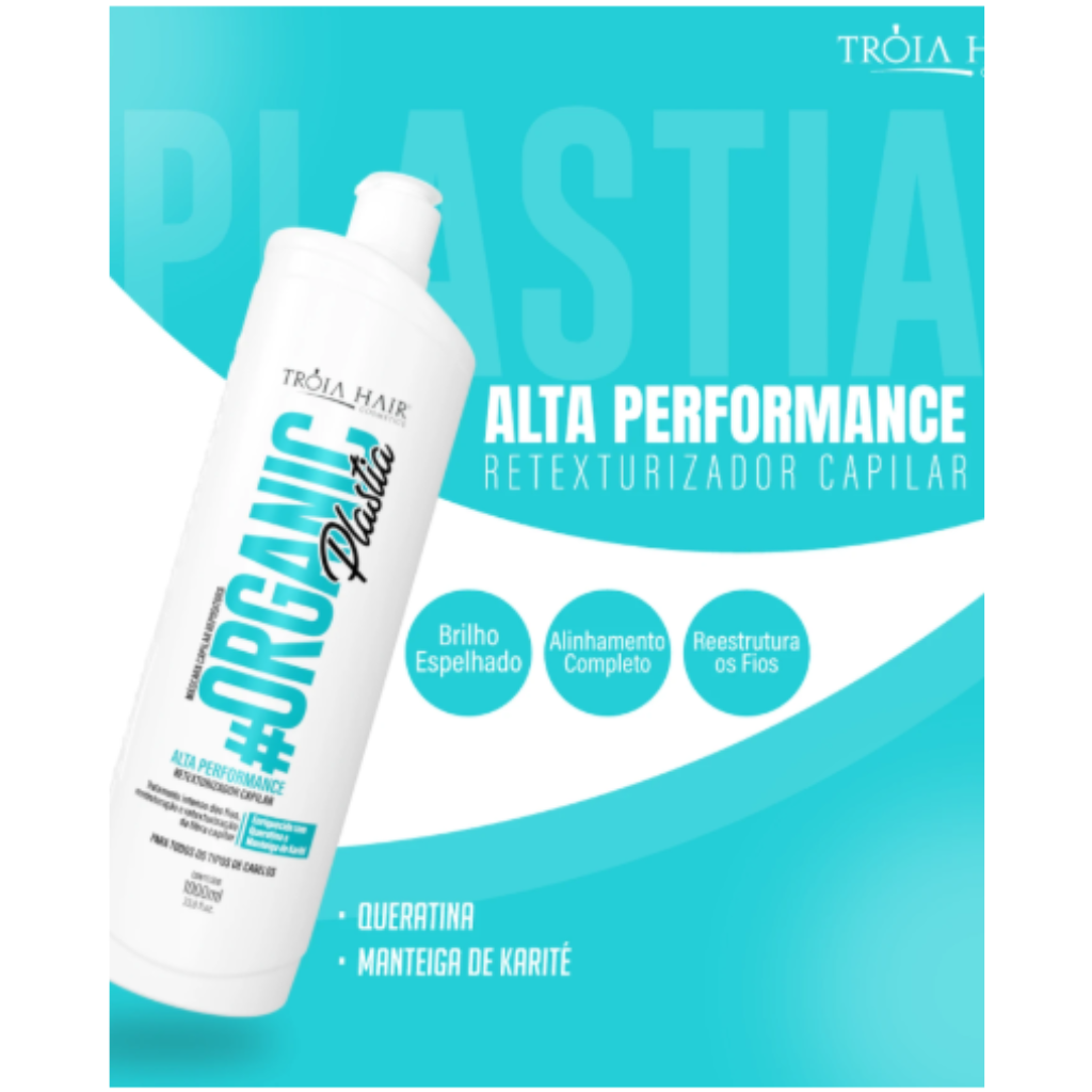 Ativo Escova Progressiva Organic Plastia 1L 