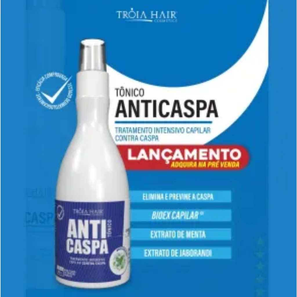 Tônico Anticaspa 80ml Tratamento Intensivo Para Caspa 