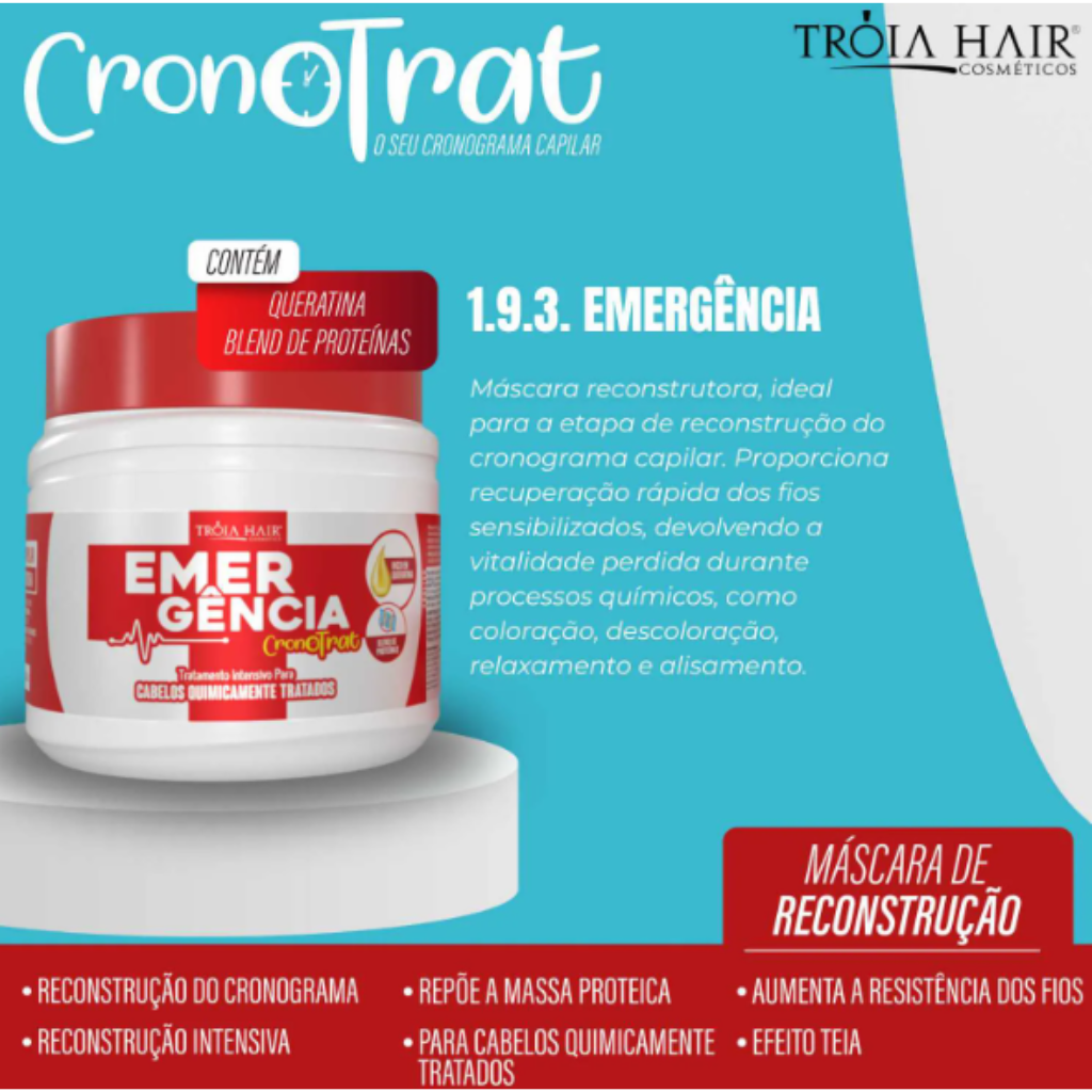 Máscara Reconstrutora Emergência Cronotrat 500g 