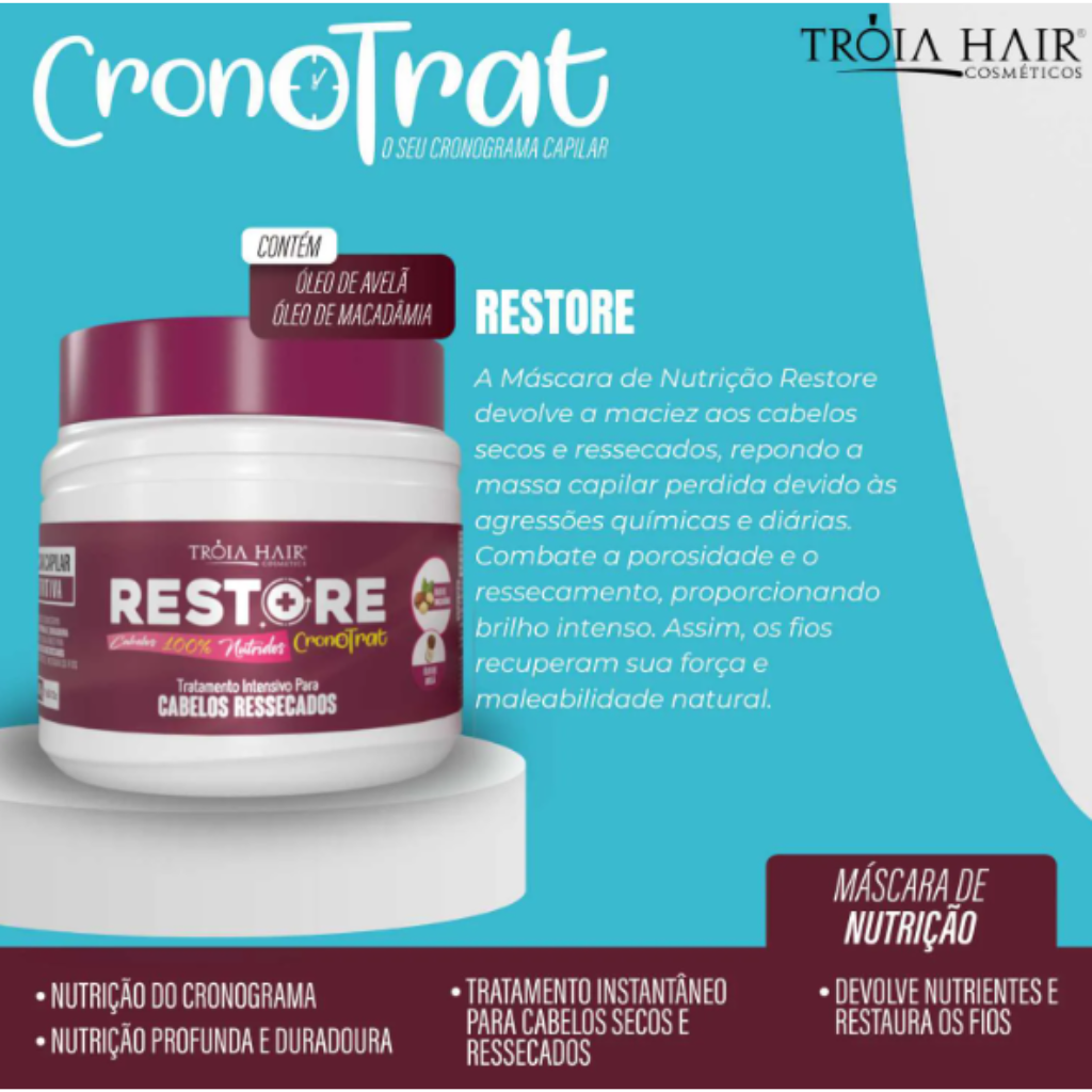 Máscara Nutritiva Restore Cronotrat 500g