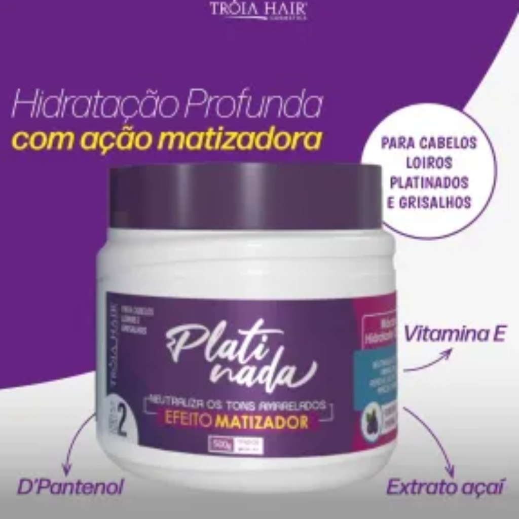 Máscara Matizadora Platinada 500g