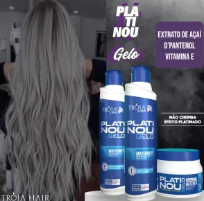 Kit Platinou Gelo - Efeito Nevou para Cabelos Platinados 850ml