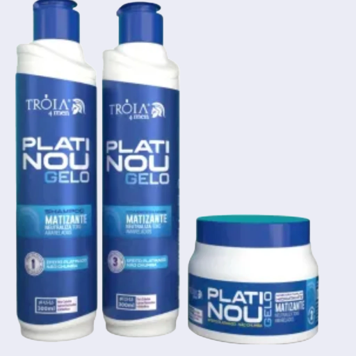 Kit Platinou Gelo - Efeito Nevou para Cabelos Platinados 850ml