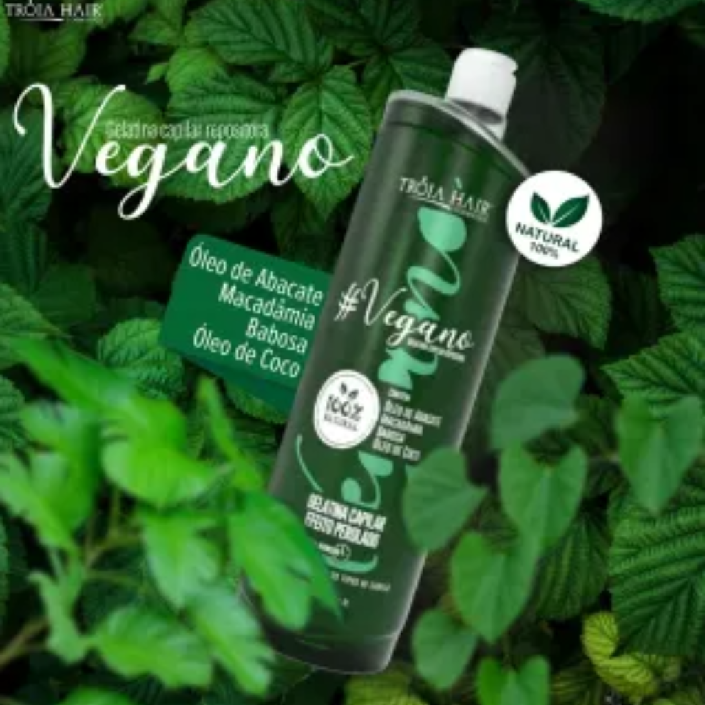 Vegano Gelatina Capilar Repositora -1l Escova Progressiva
