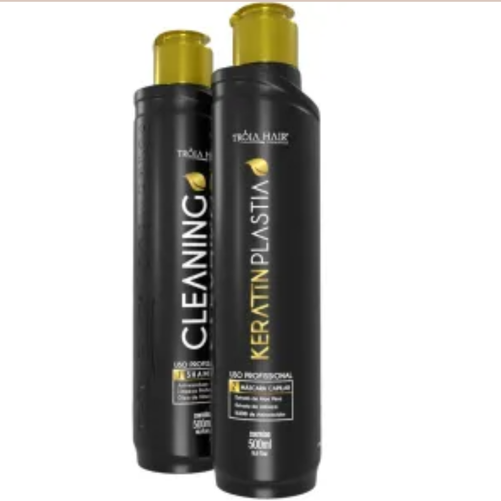 kit KeratinPlastia Máscara Organic Em Gel De Alta Performance 
