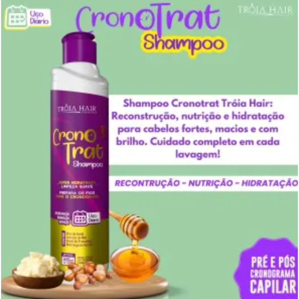 Shampoo Bálsamo Cronotrat 300ml - Qatar Hair