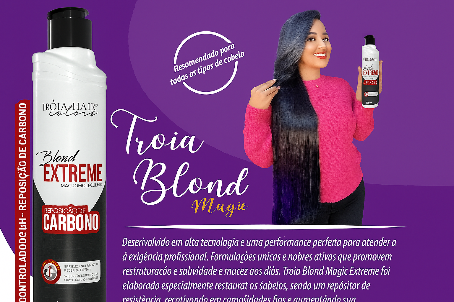 Troia Blond Magic Extreme Repositor de Carbono e Controlador de Ph - 500ml