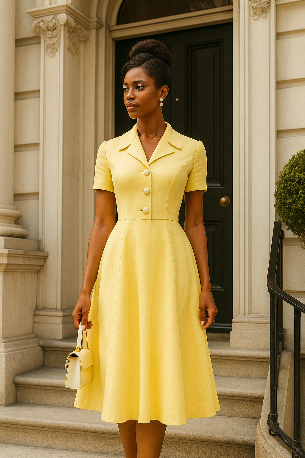 Yellow Midi Dress