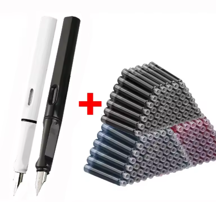 Fountain Pen Set with Ink Cartridges