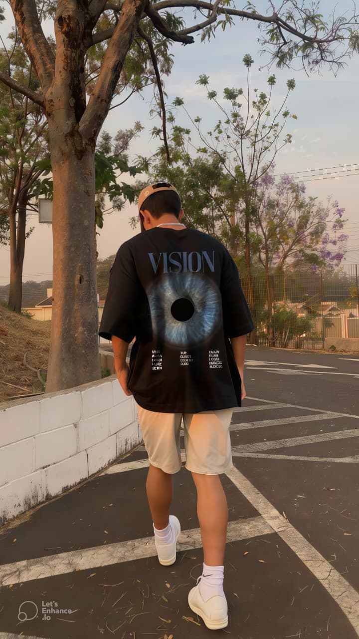 VISION GRAPHIC  OVERSIZED T-SHIRT