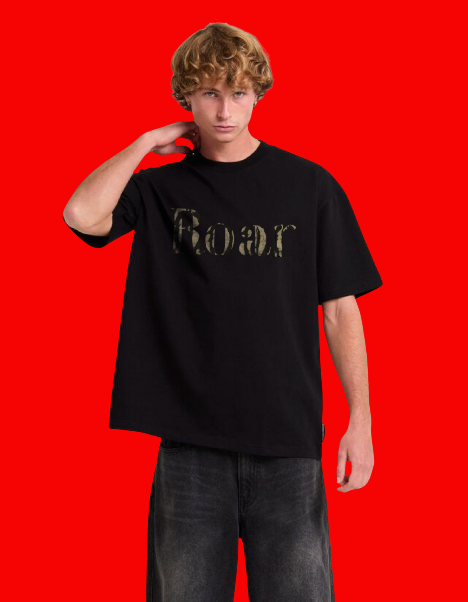 VISION GRAPHIC OVERSIZED T-SHIRT + ROAR GRAPHIC OVERSIZED T-SHIRT 