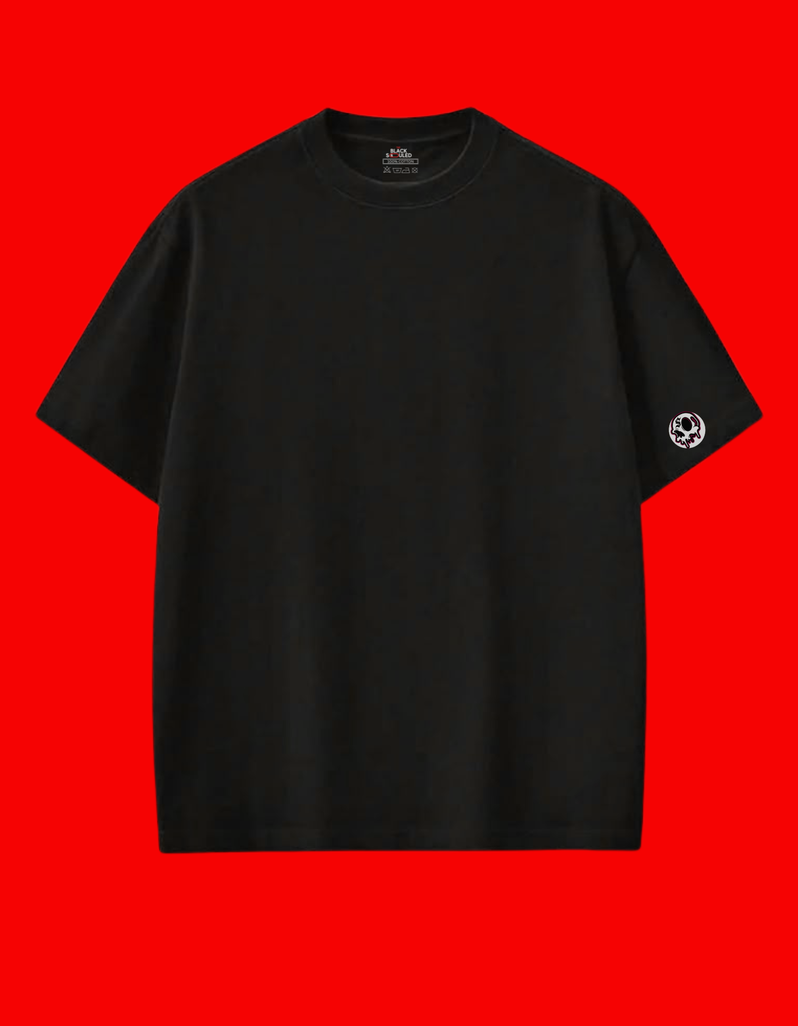 BLACK UNISEX OVER-SIZED TSHIRT + SOUL GRAPHIC OVERSIZED T-SHIRT