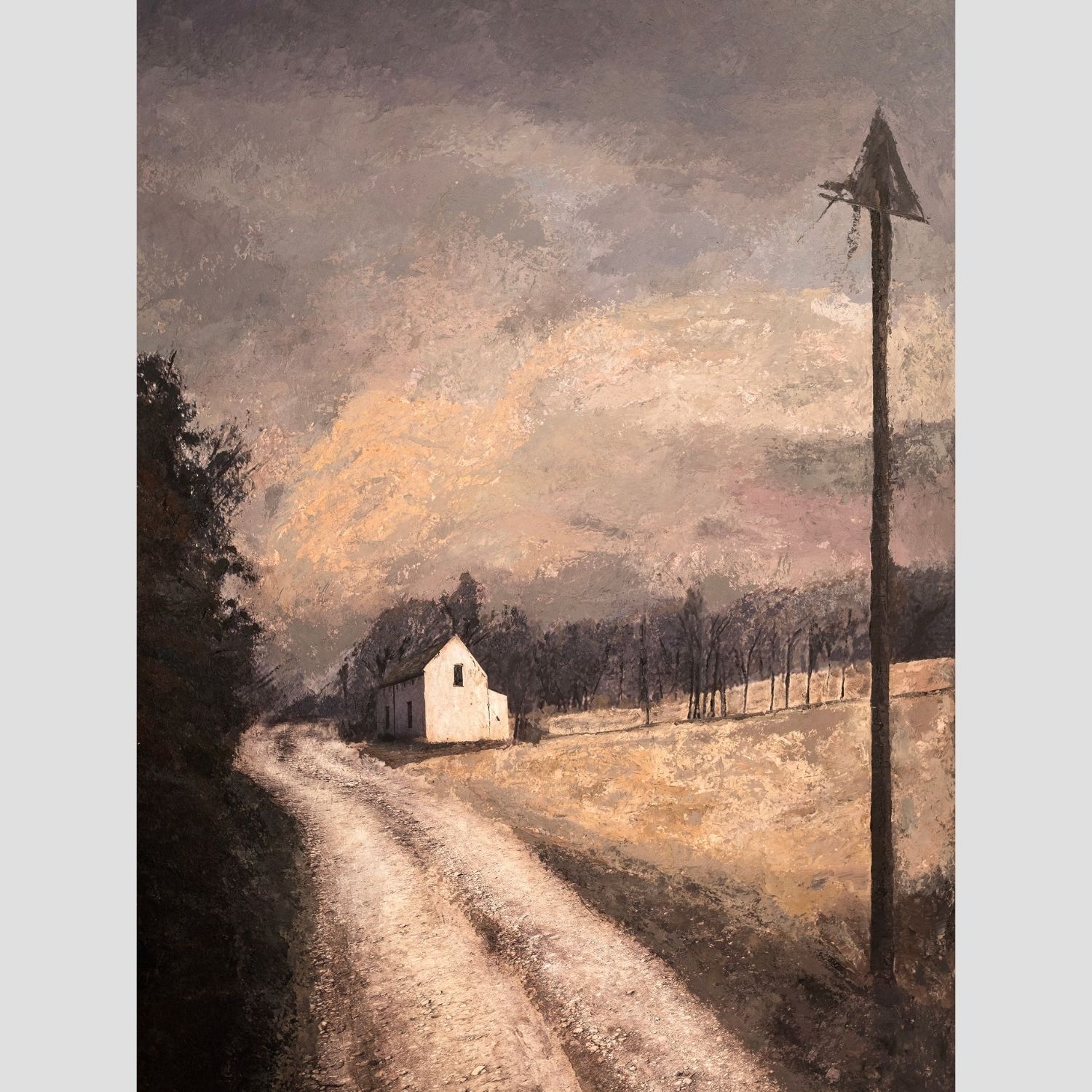 Twilight Hues on Country Lane