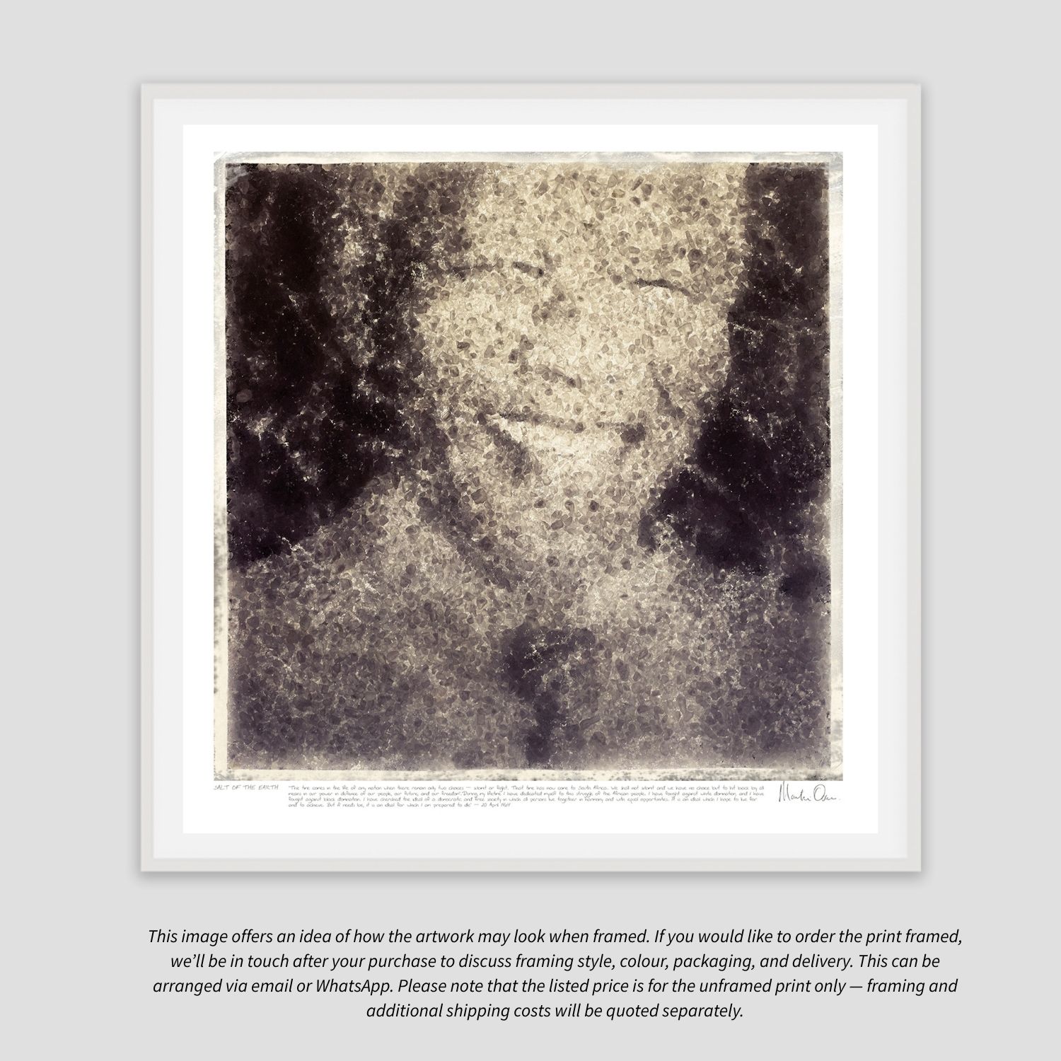 Salt of the Earth | Nelson Mandela Portrait