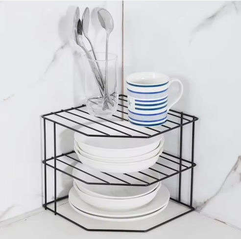 2-Tier Corner Kitchen Shelf