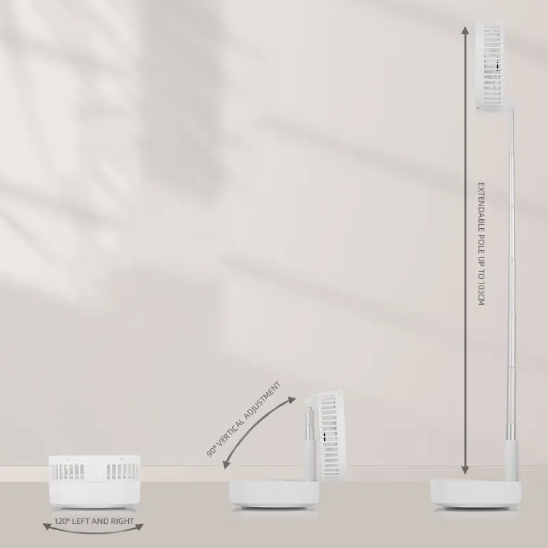 Portable Rechargeable Air Circulation Foldable Fan