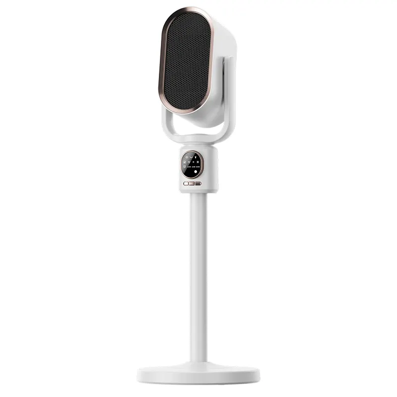 Adjustable Height Heater with Modern White Design