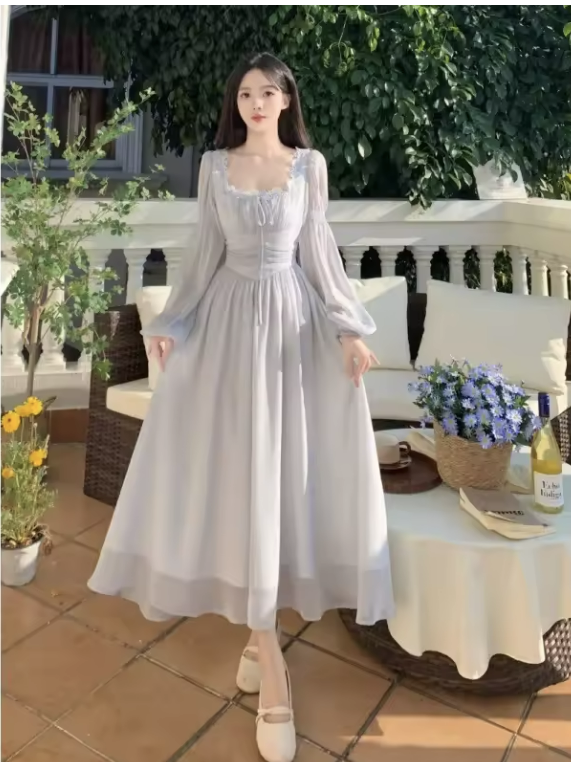Long-Sleeve Maxi Dress - Item 684d1abcff9a6c000900d2df-684d1abcff9a6c000900d313