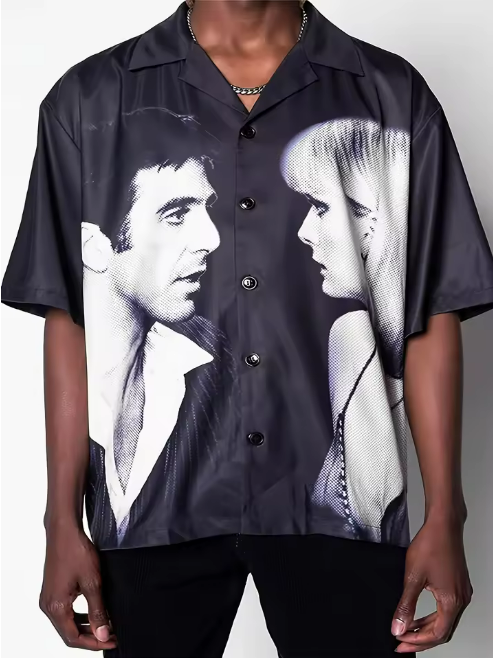 Graphic Print Short Sleeve Shirt