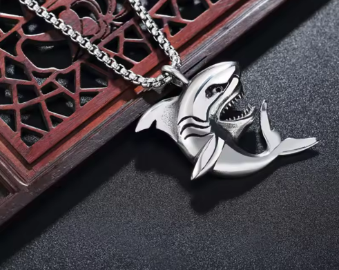 Shark Pendant Necklace