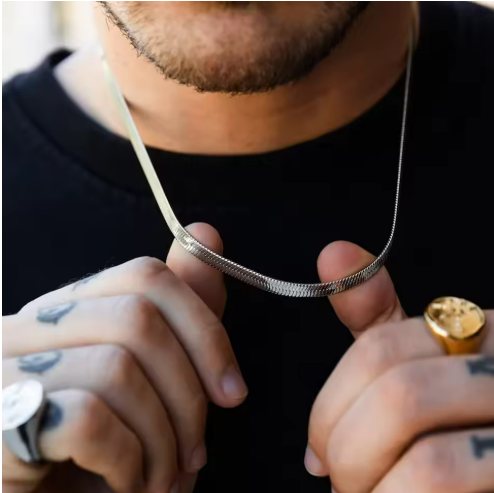 Men's Silver Chain Necklace