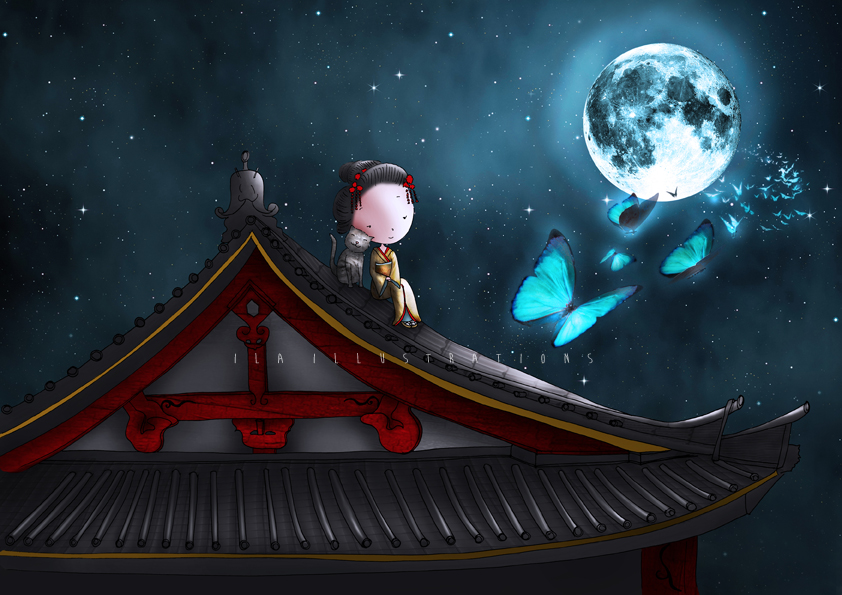 056 - Moon butterflies 