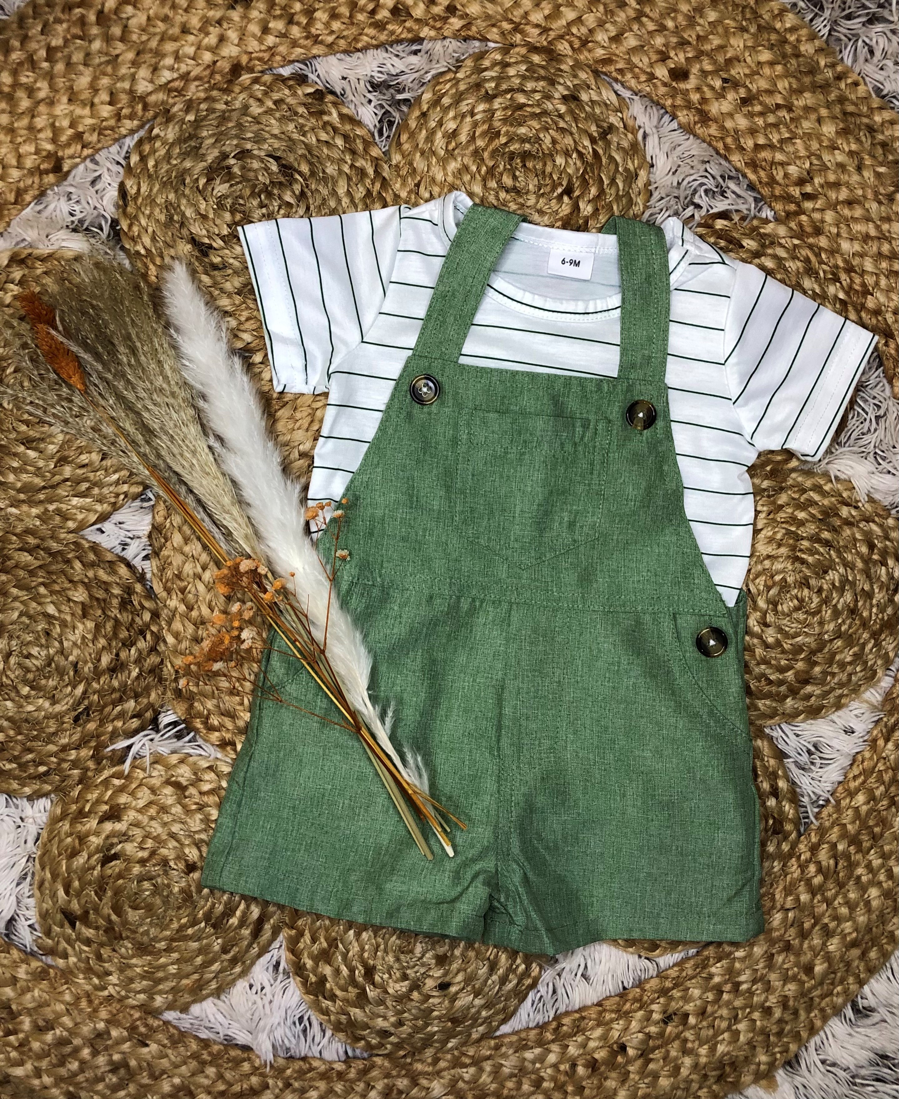 Ensemble salopette avec son bodie 