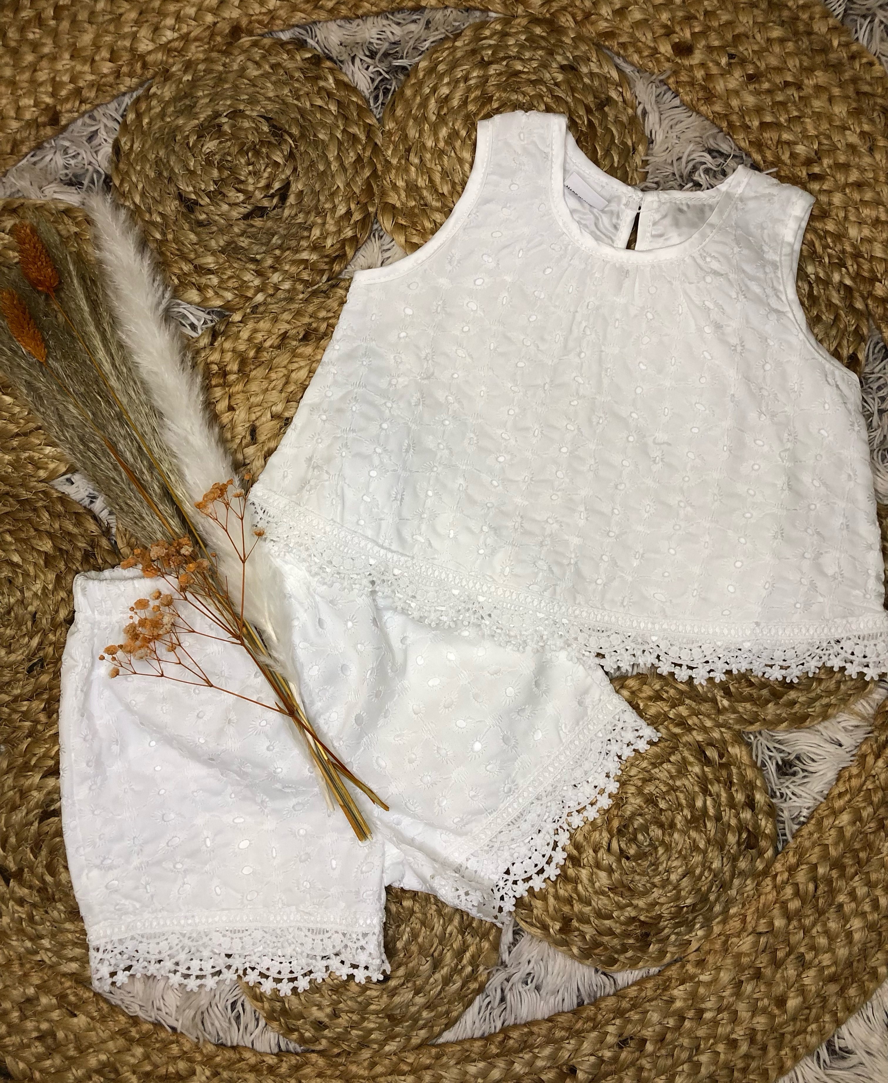 Ensemble fille blanc