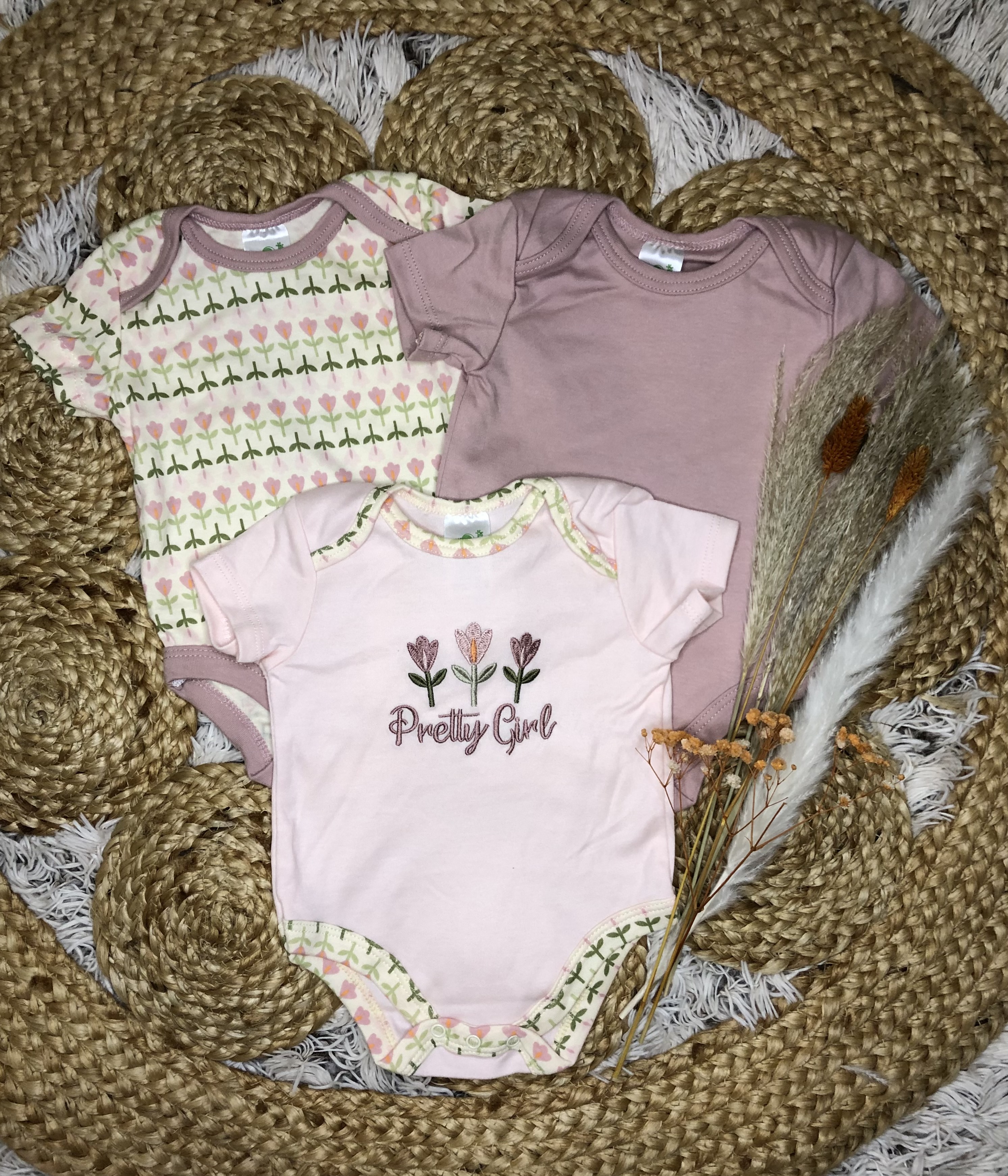 Lot de bodies fleuris 