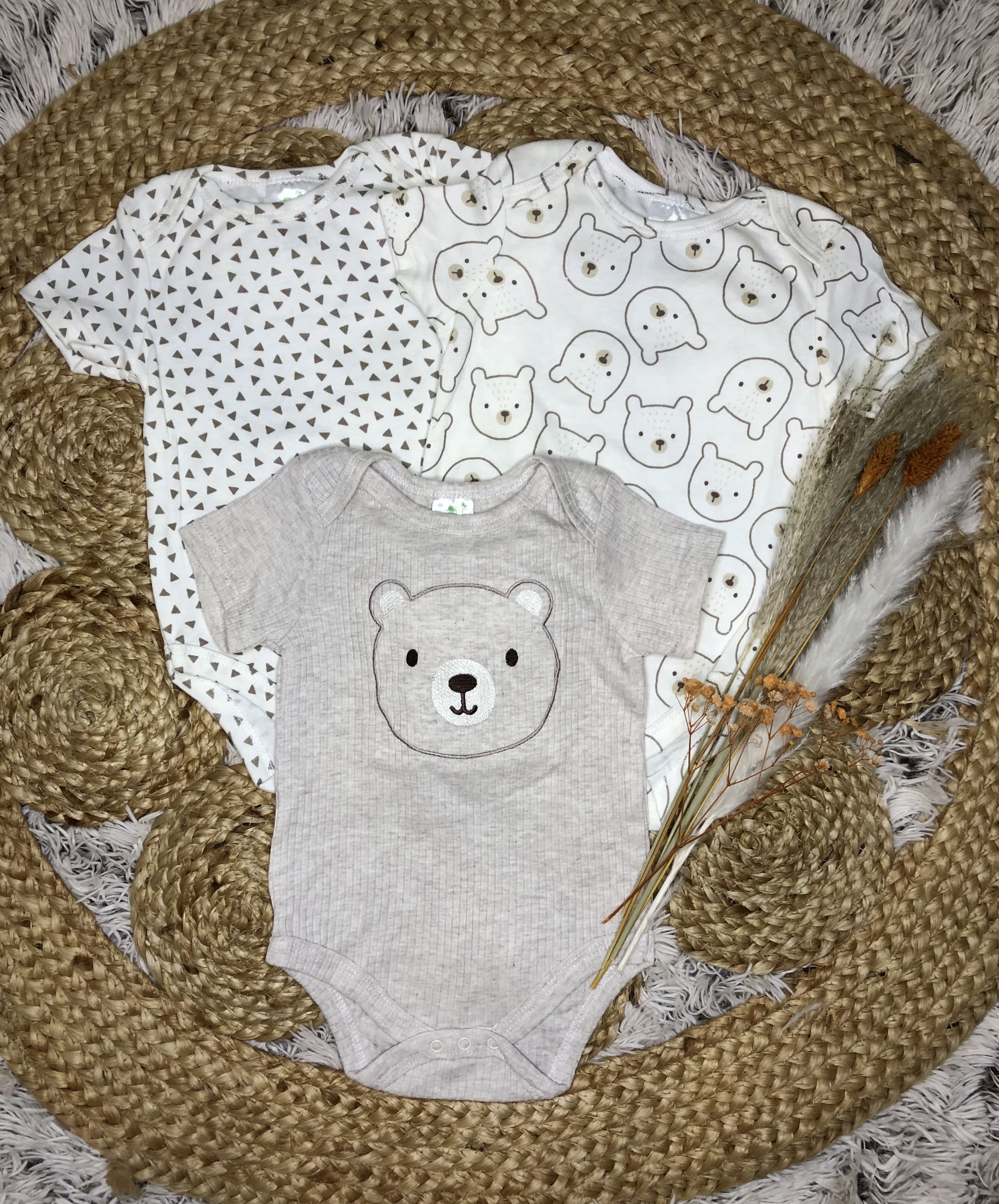 Lot de bodies ourson brun