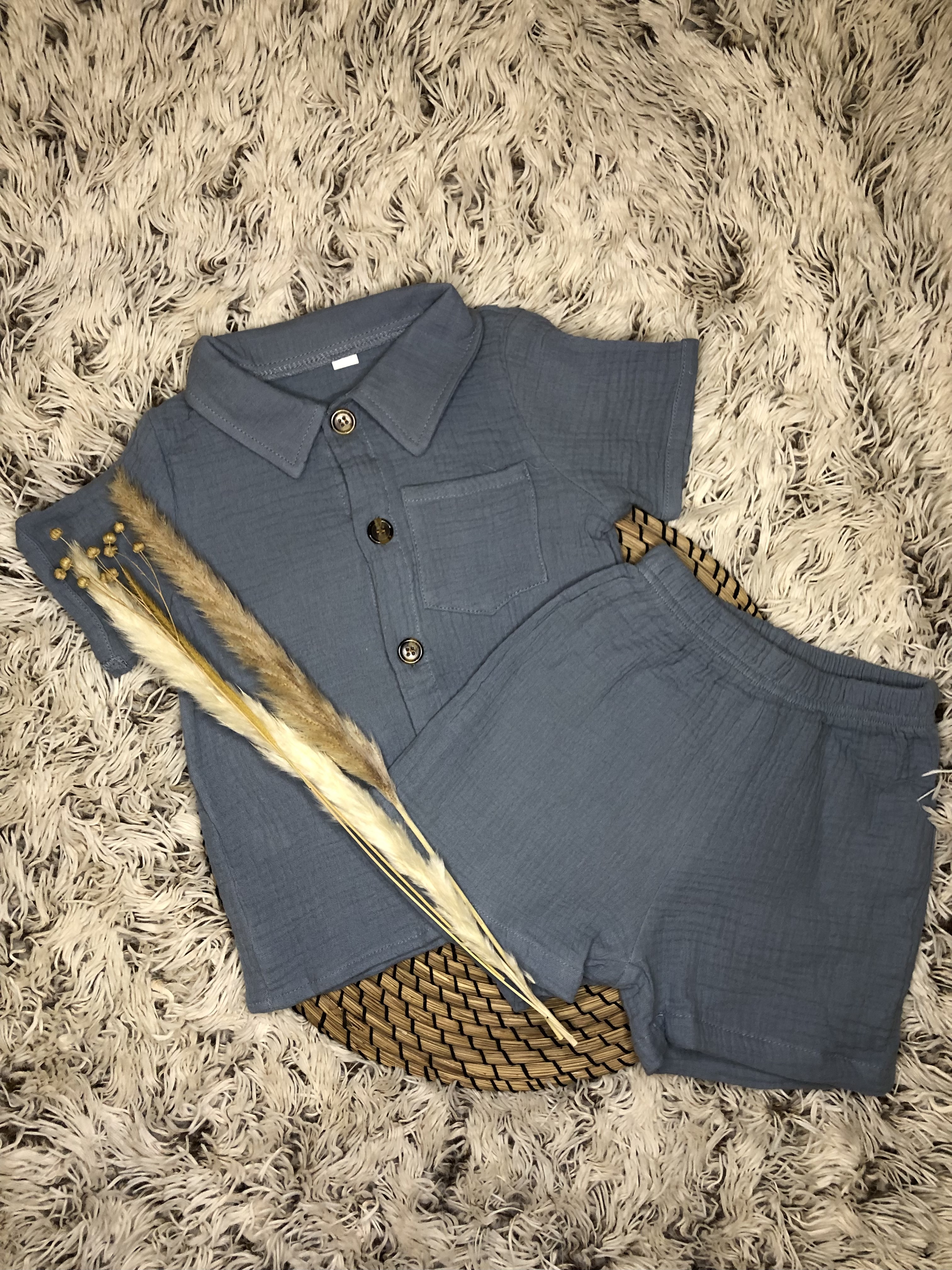 Ensemble garçon bleu