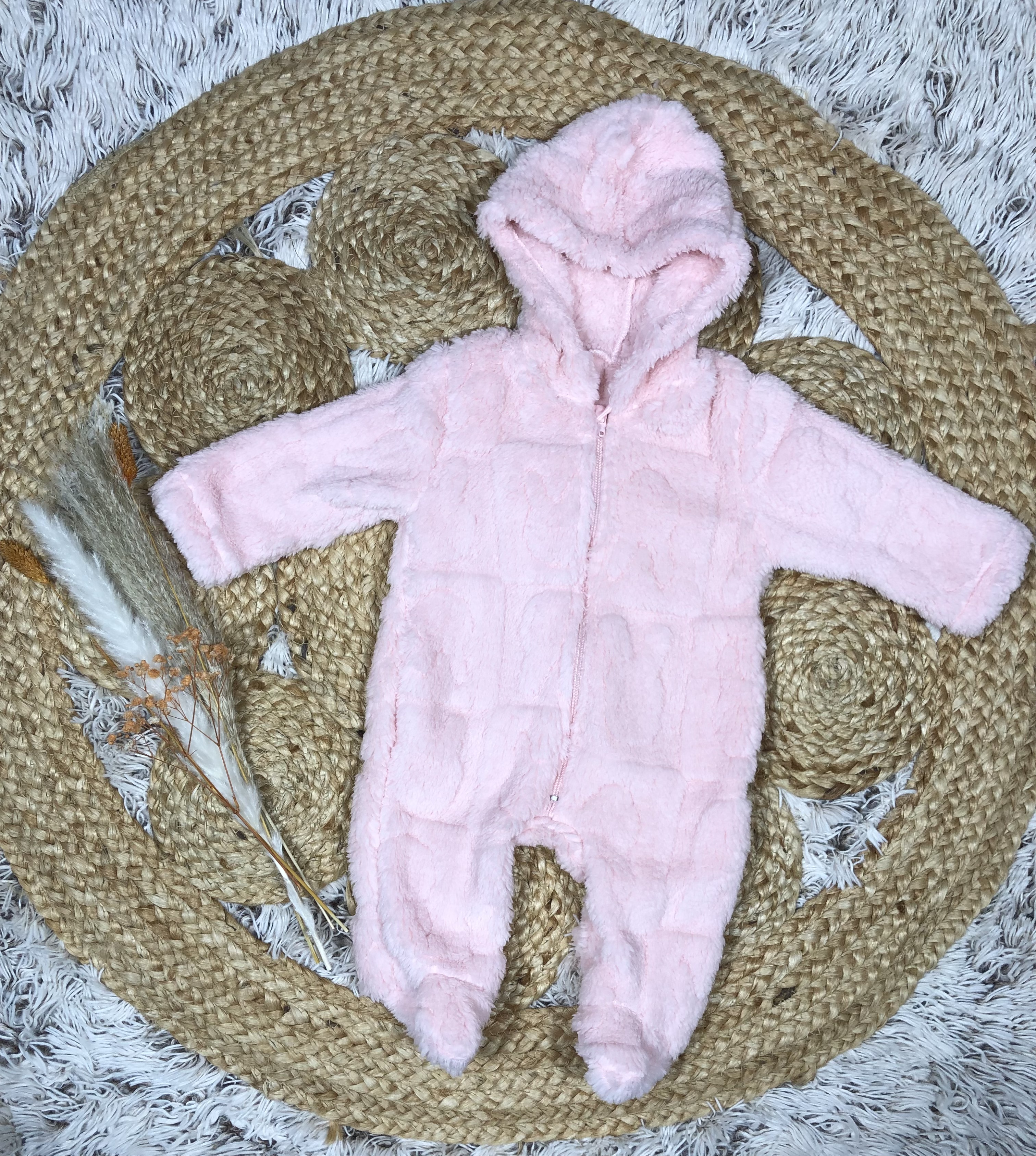 Combinaison bébé rose 