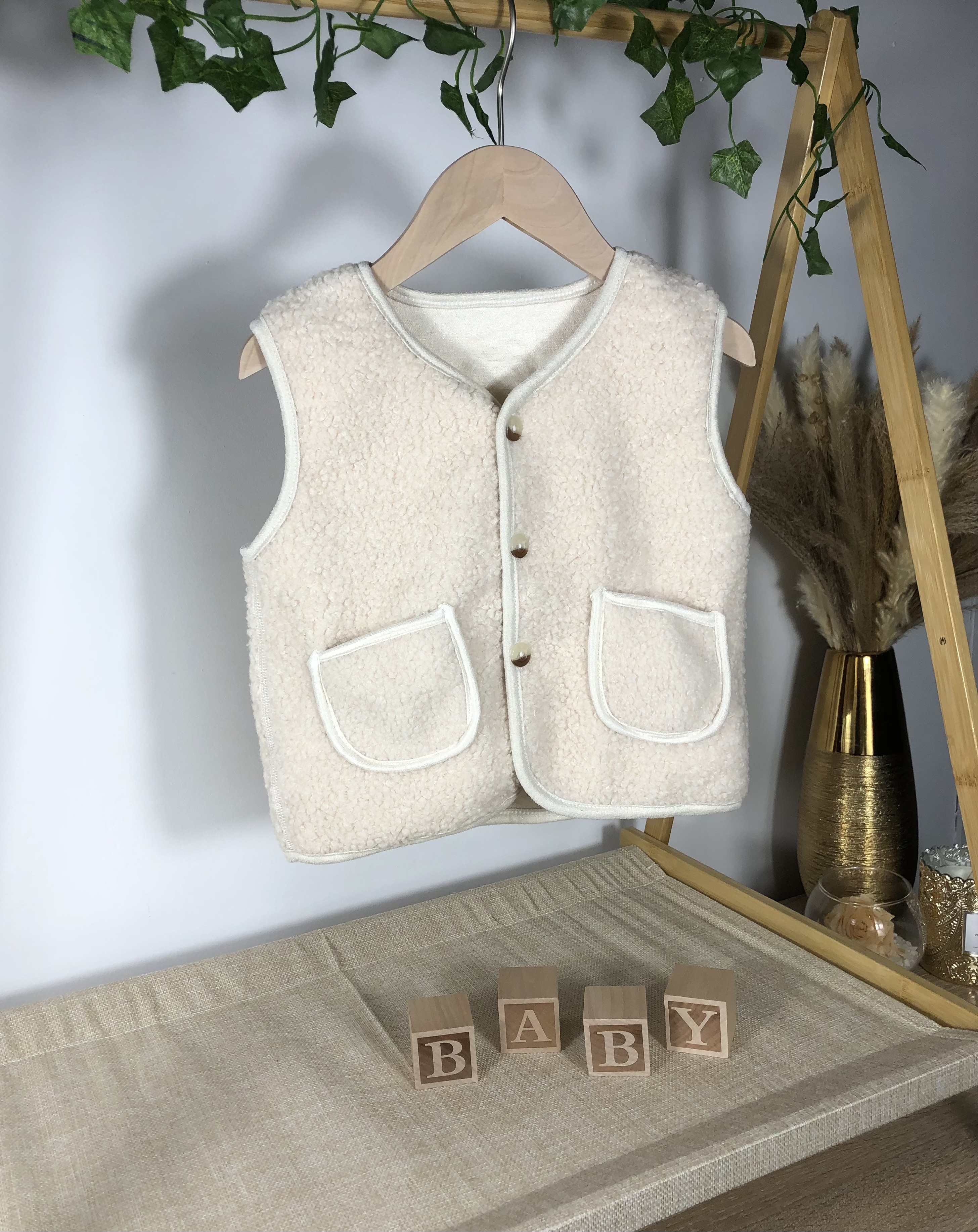 Gilet sans manches ourson 
