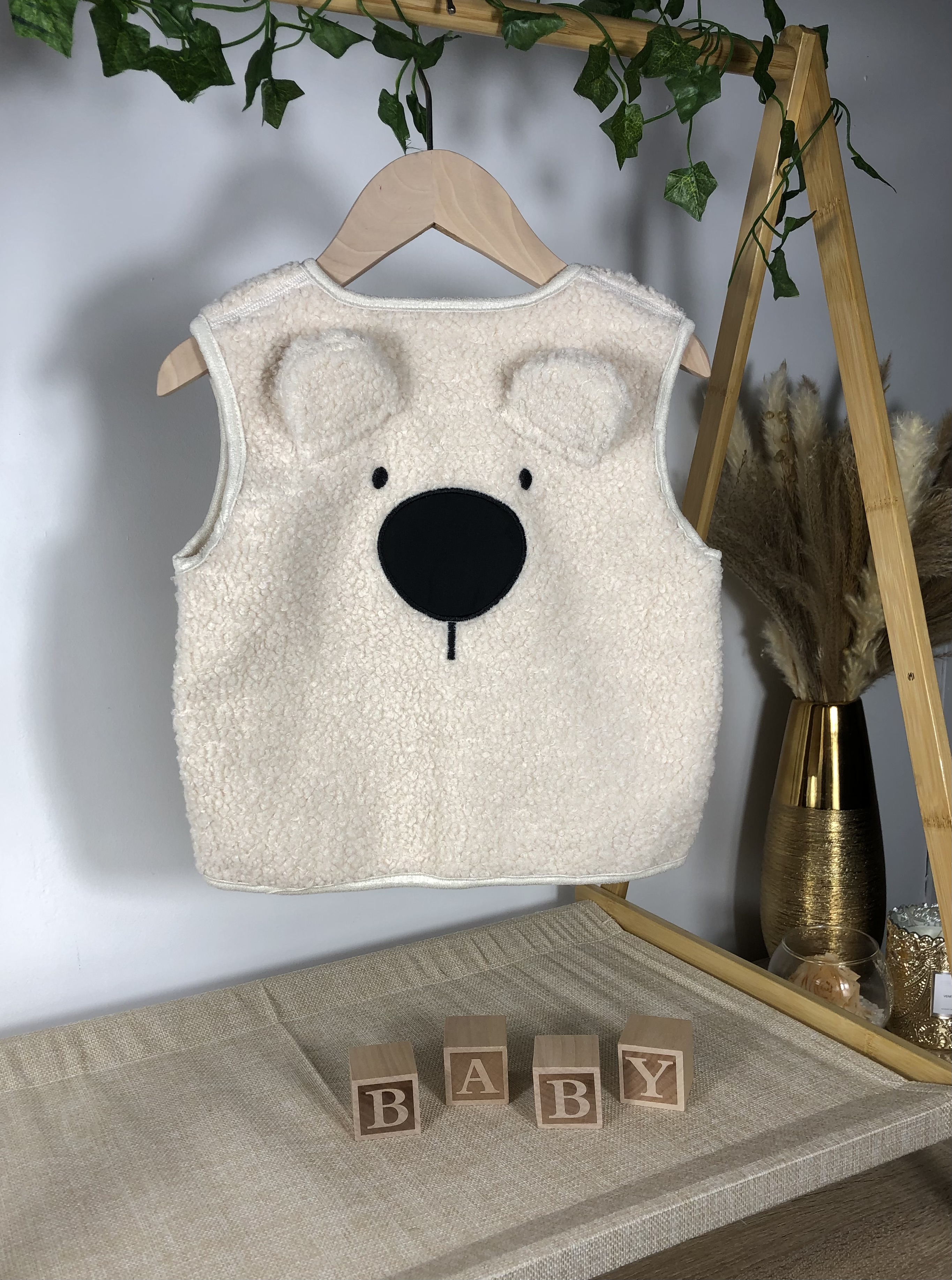 Gilet sans manches ourson 