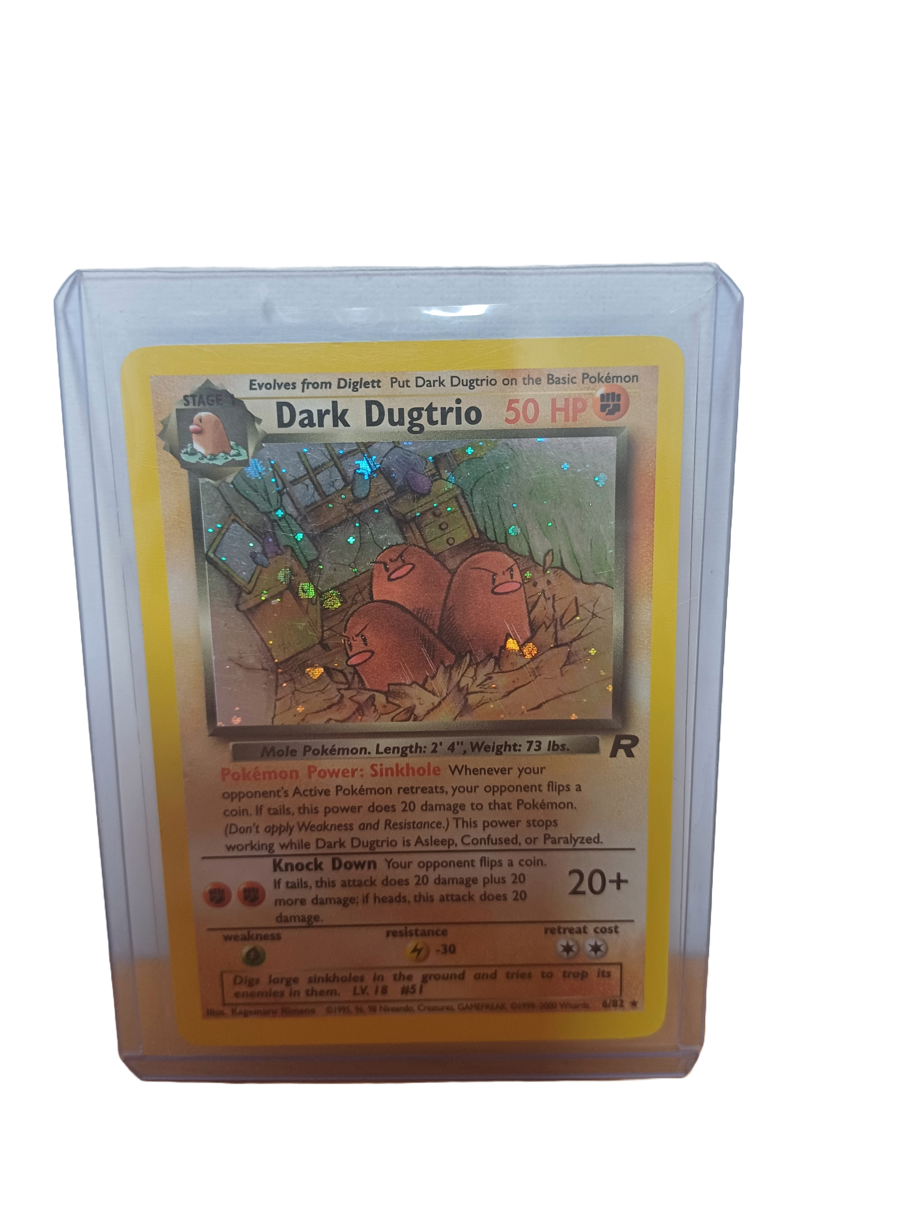 Dark Dugtrio Pokémon Card