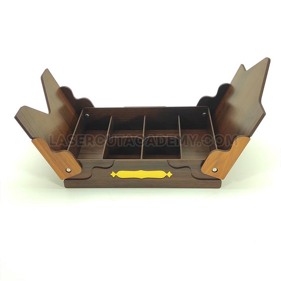 Double-Door Hospitality Box for Chocolates & Nuts – Laser Cut Wooden Storage (SVG, DXF, PDF & CDR Files)