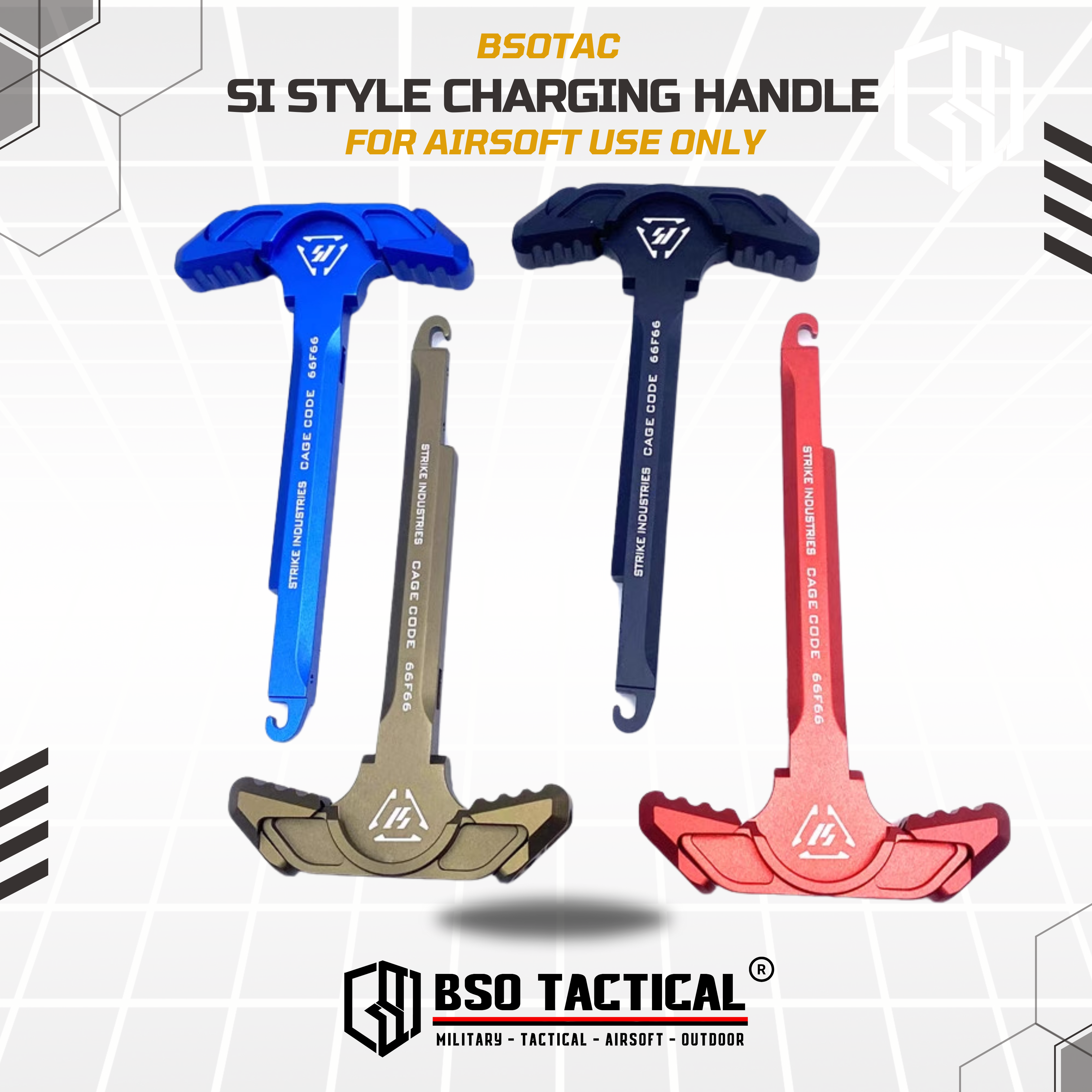 SI Style Charging Handle CNC for Airsoft