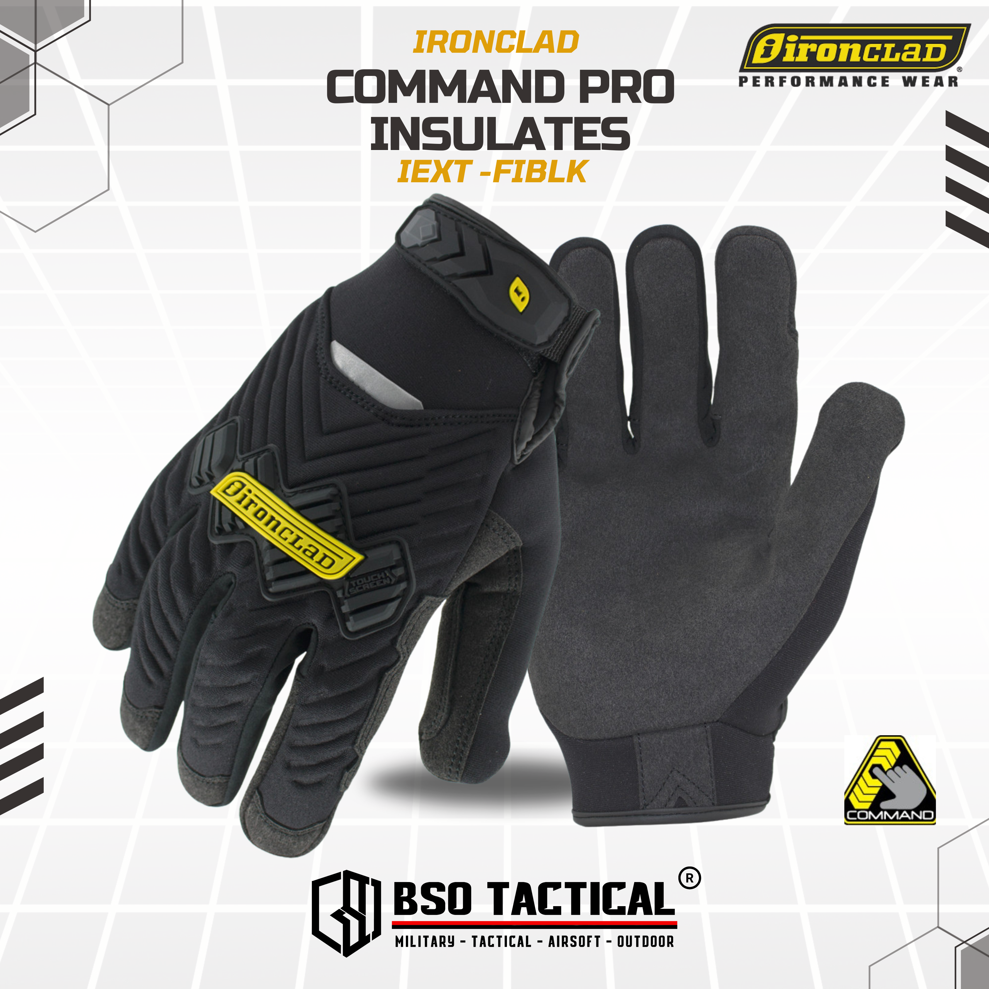Sarung Tangan Ironclad Command PRO Insulated Neoprene Touch Glove Waterproof - IEX NMTW