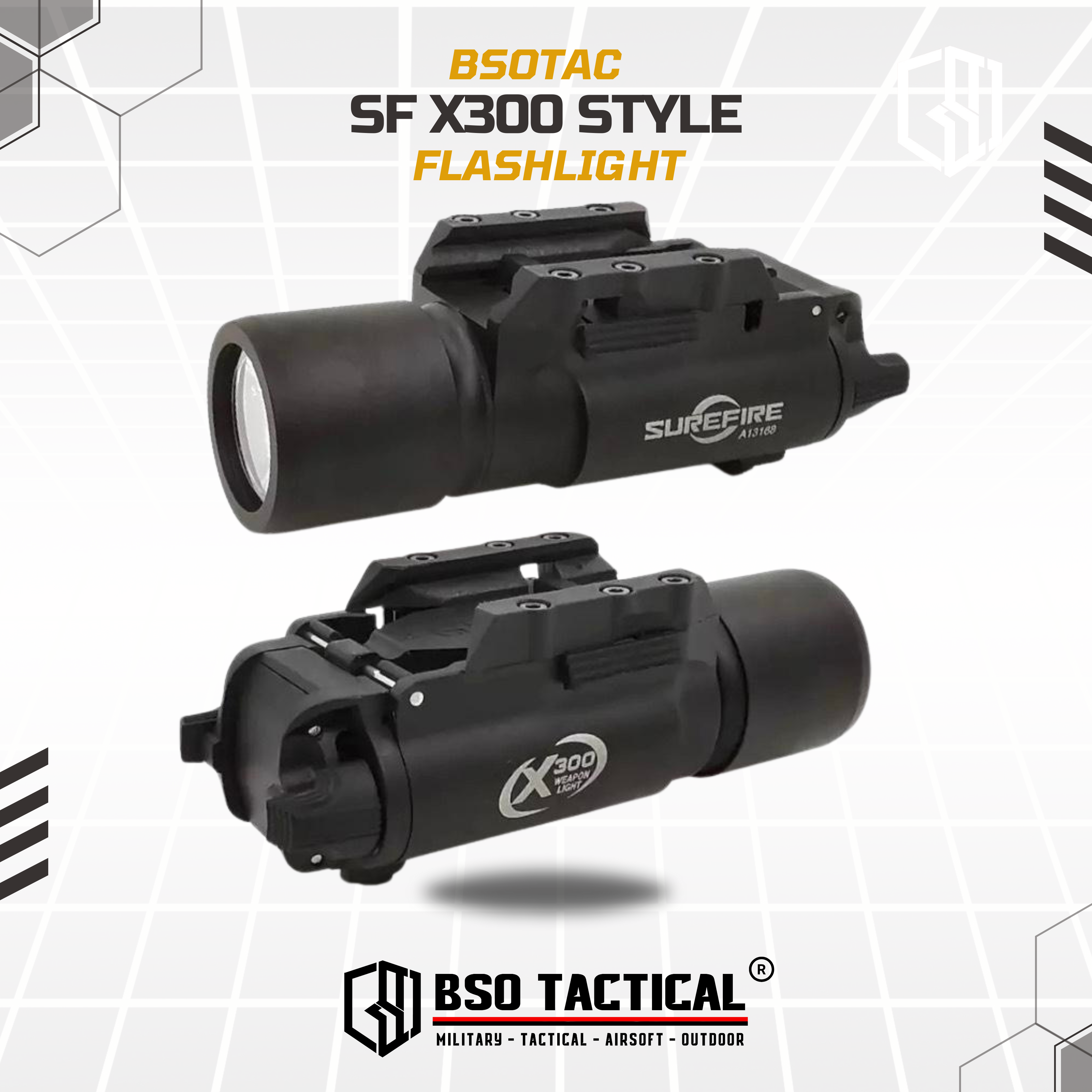 SF Style X300 LED Flashlight Picatinny Rail