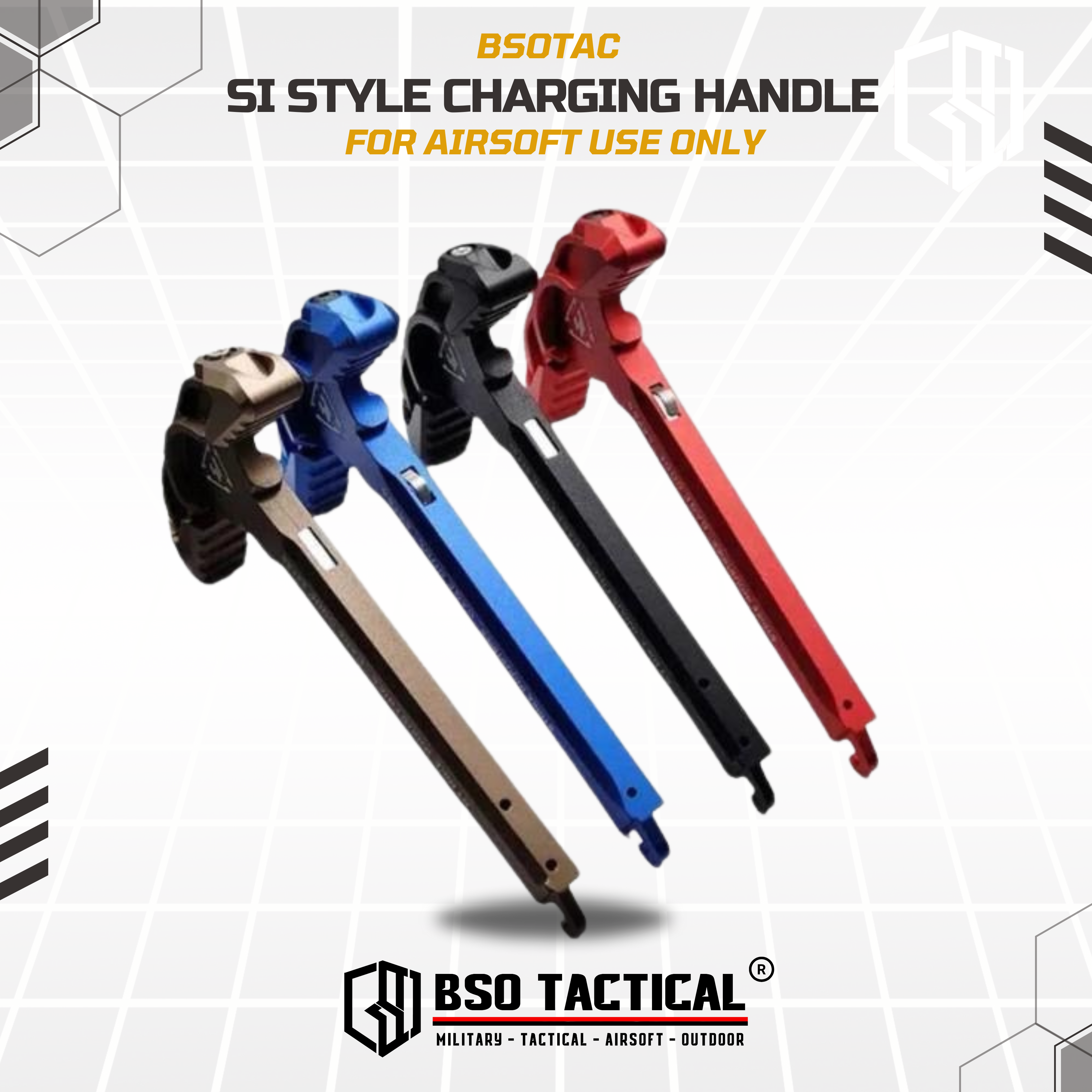 SI Style Charging Handle CNC for Airsoft