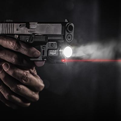 Senter Tactical TLR8 Style LED Light Combo with Red Laser Picatinny Rail White Flashlight