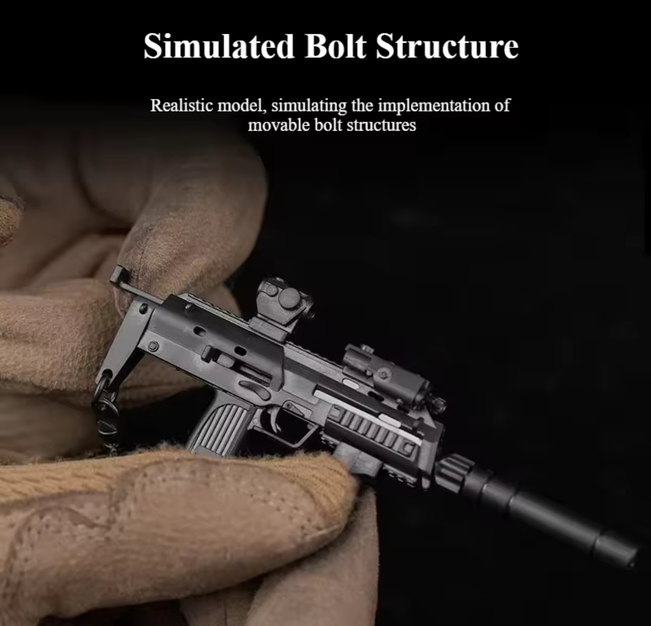 Keychain Tactical Key Holder Gantungan Kunci Pistol Rifle Style