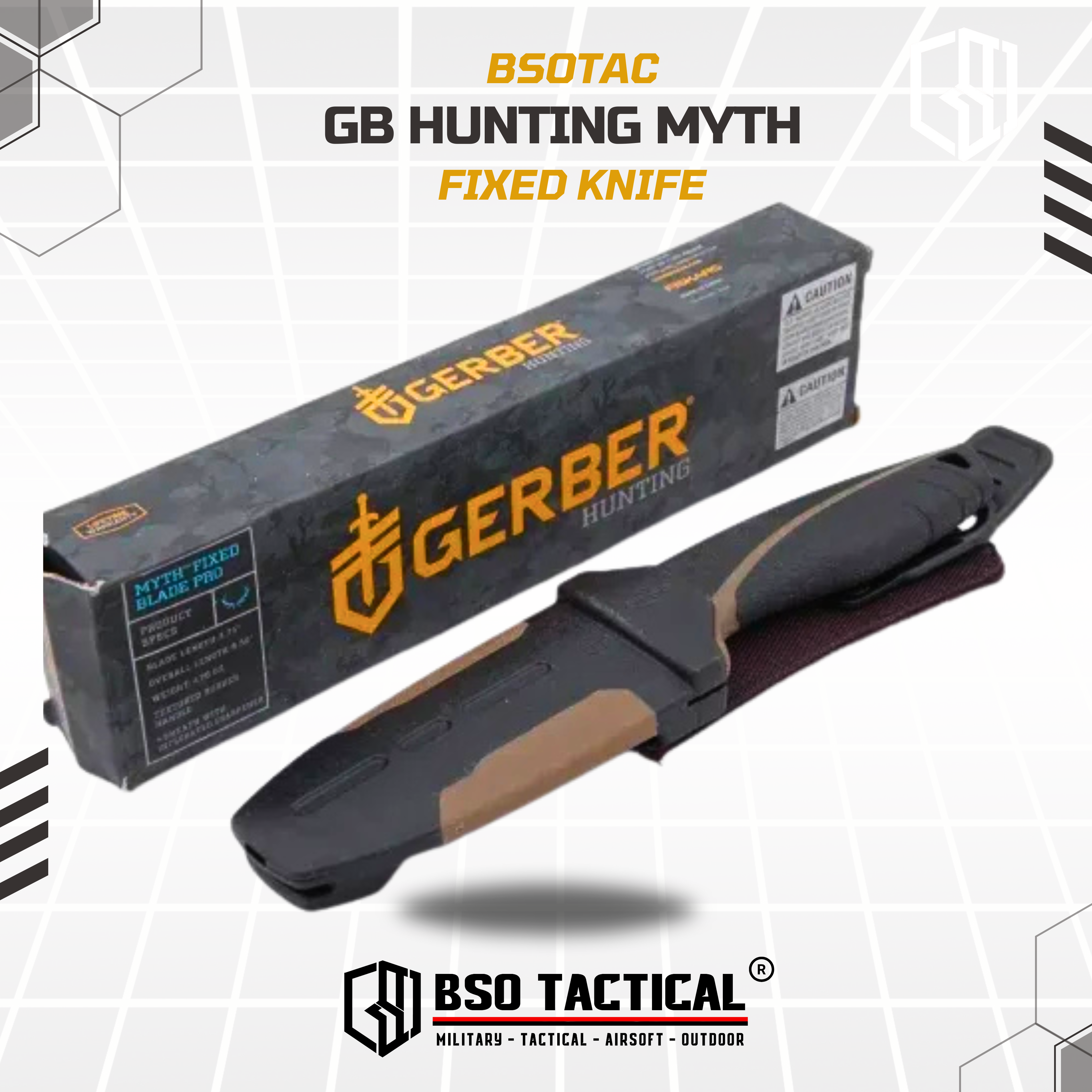 GB Myth Fixed Knife Outdoor Tactical EDC Knives