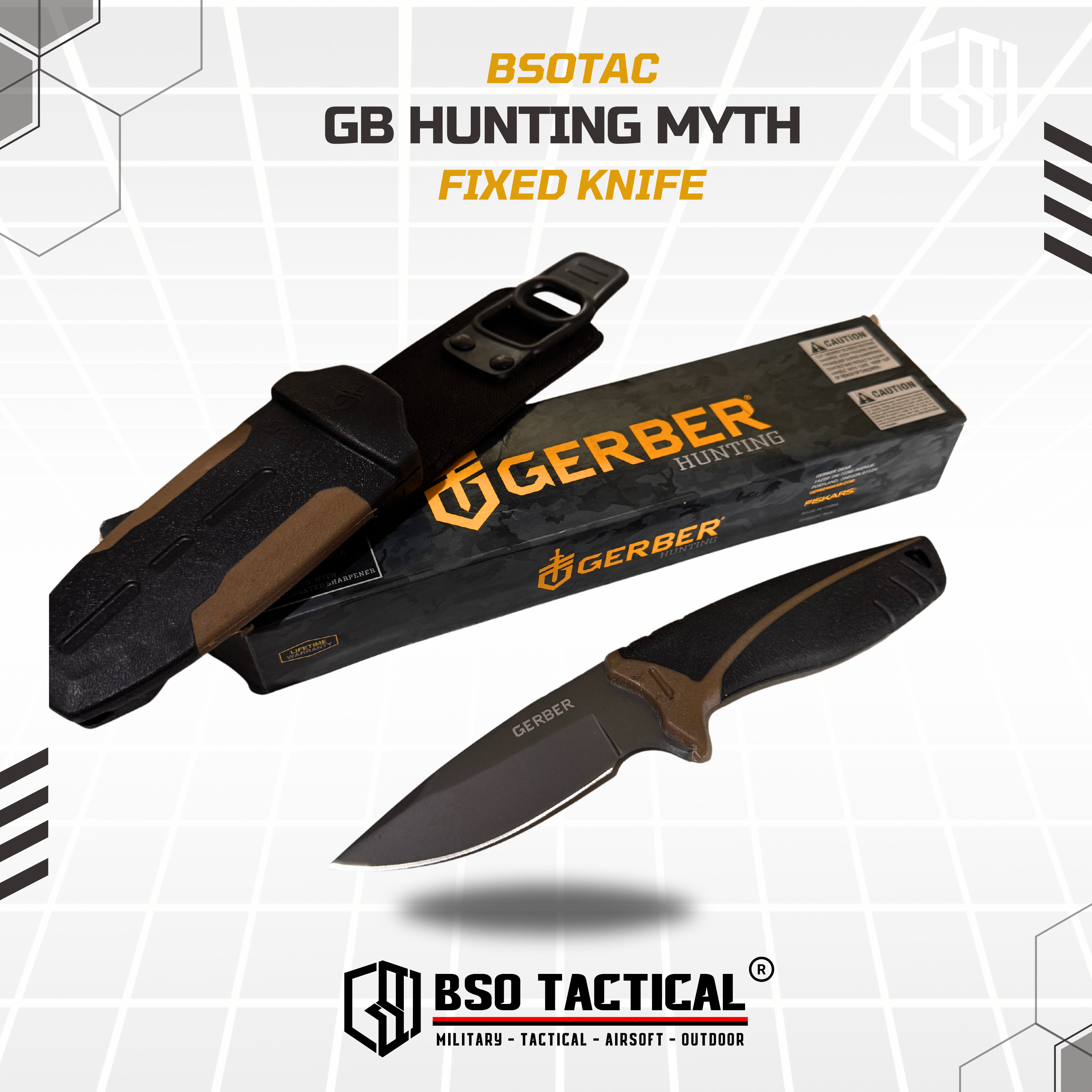 GB Myth Fixed Knife Outdoor Tactical EDC Knives