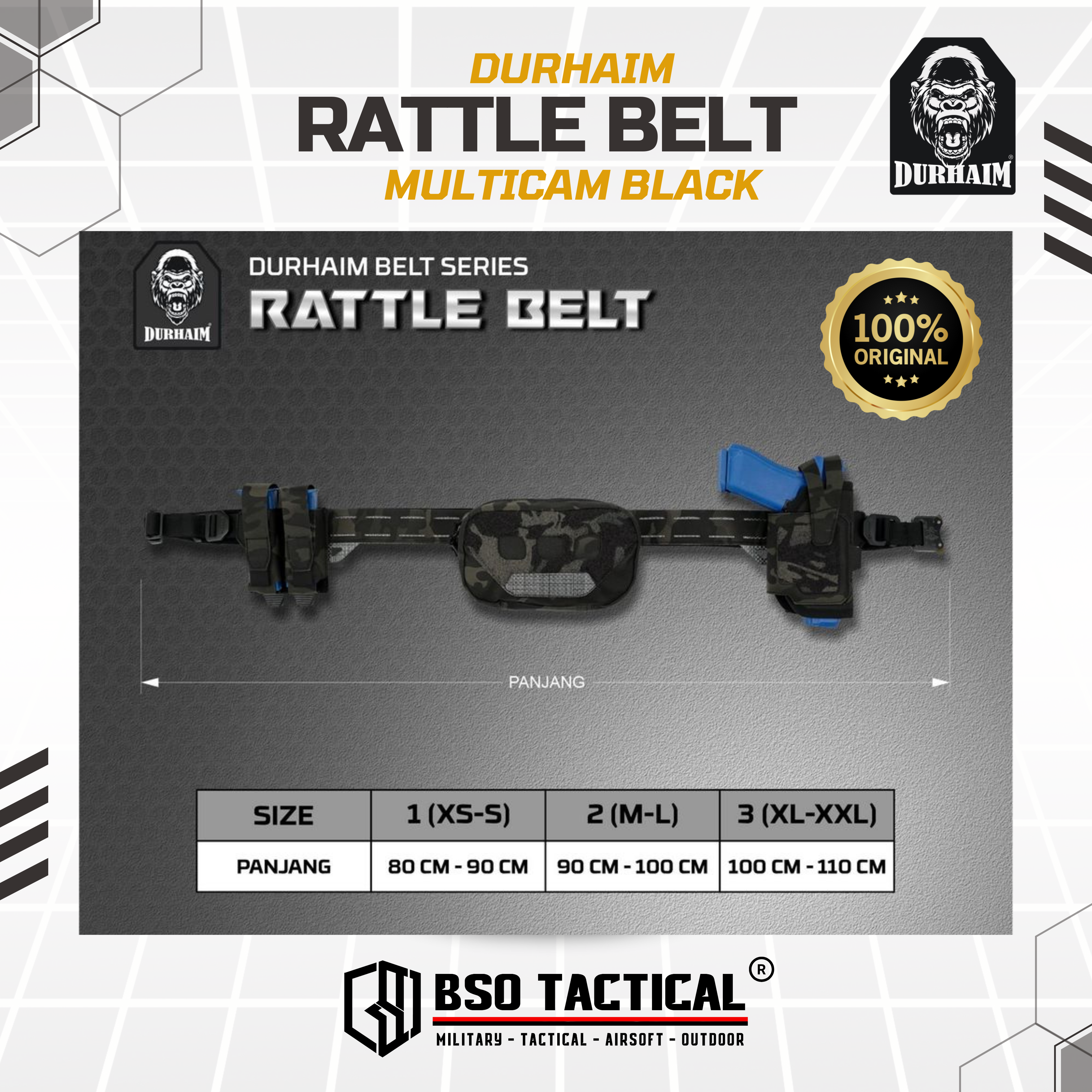 Durhaim Rattle Belt Tactical Series