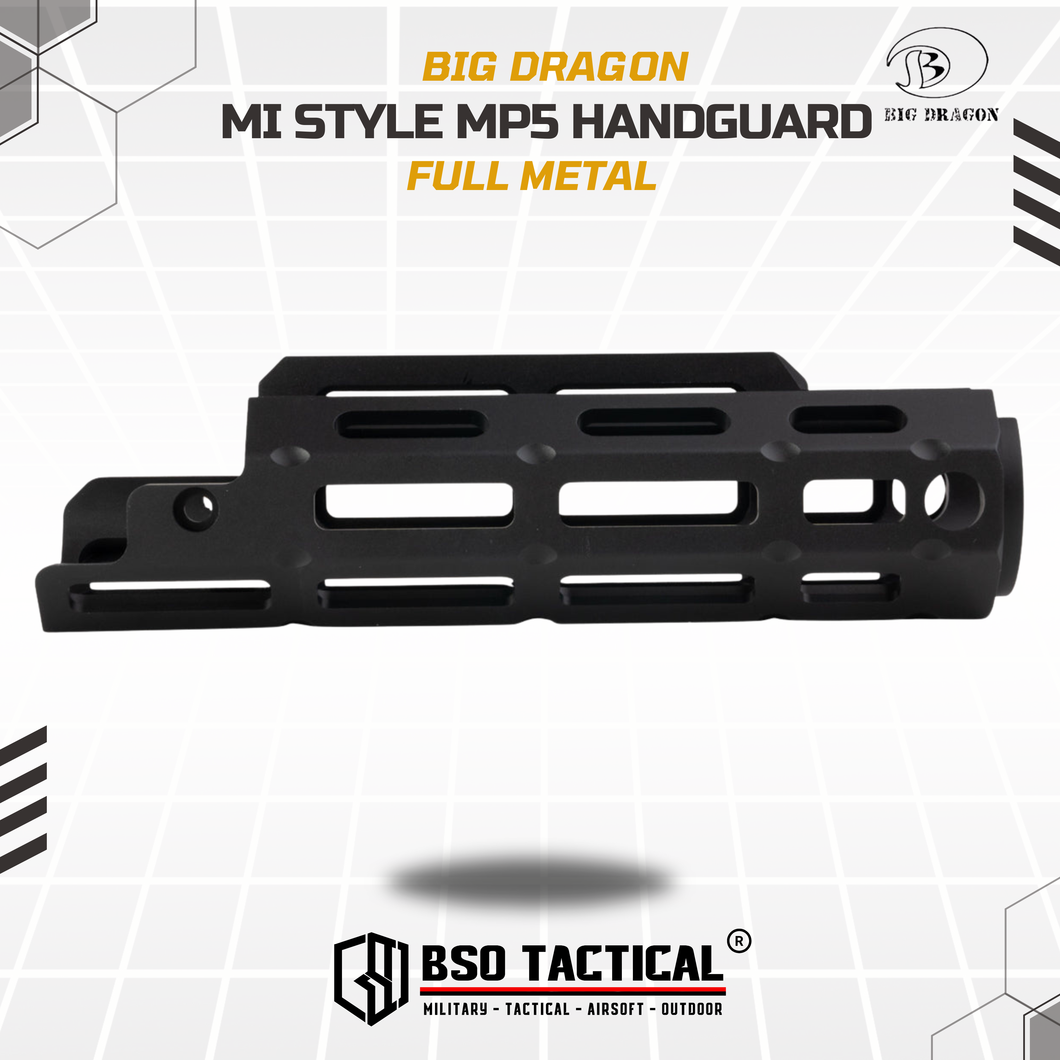RIS MI Style MP5 Handguard CNC for VFC GBBR MLOK 