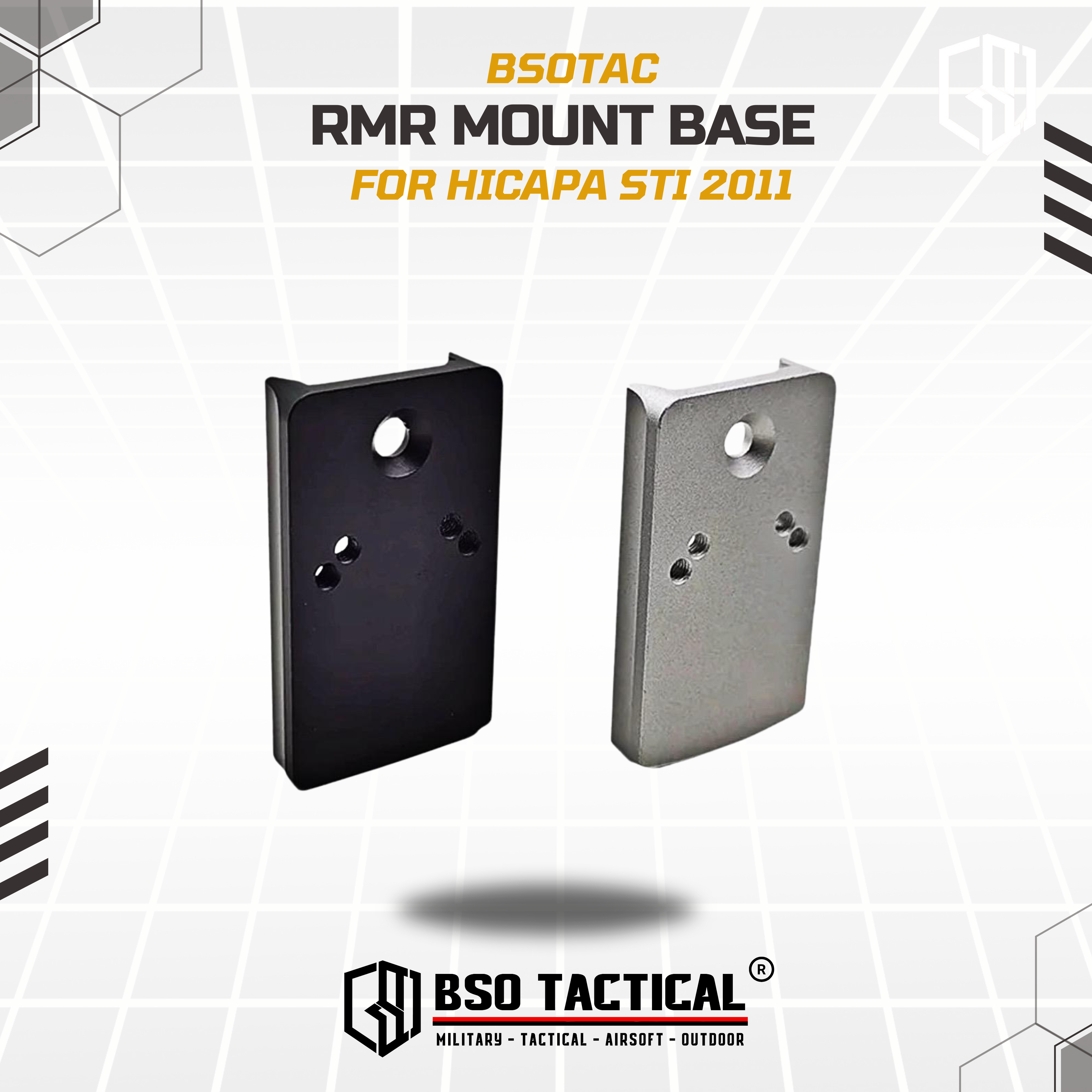 RMR Red Dot Mount Base 2011 for Hicapa Metal Plate CNC