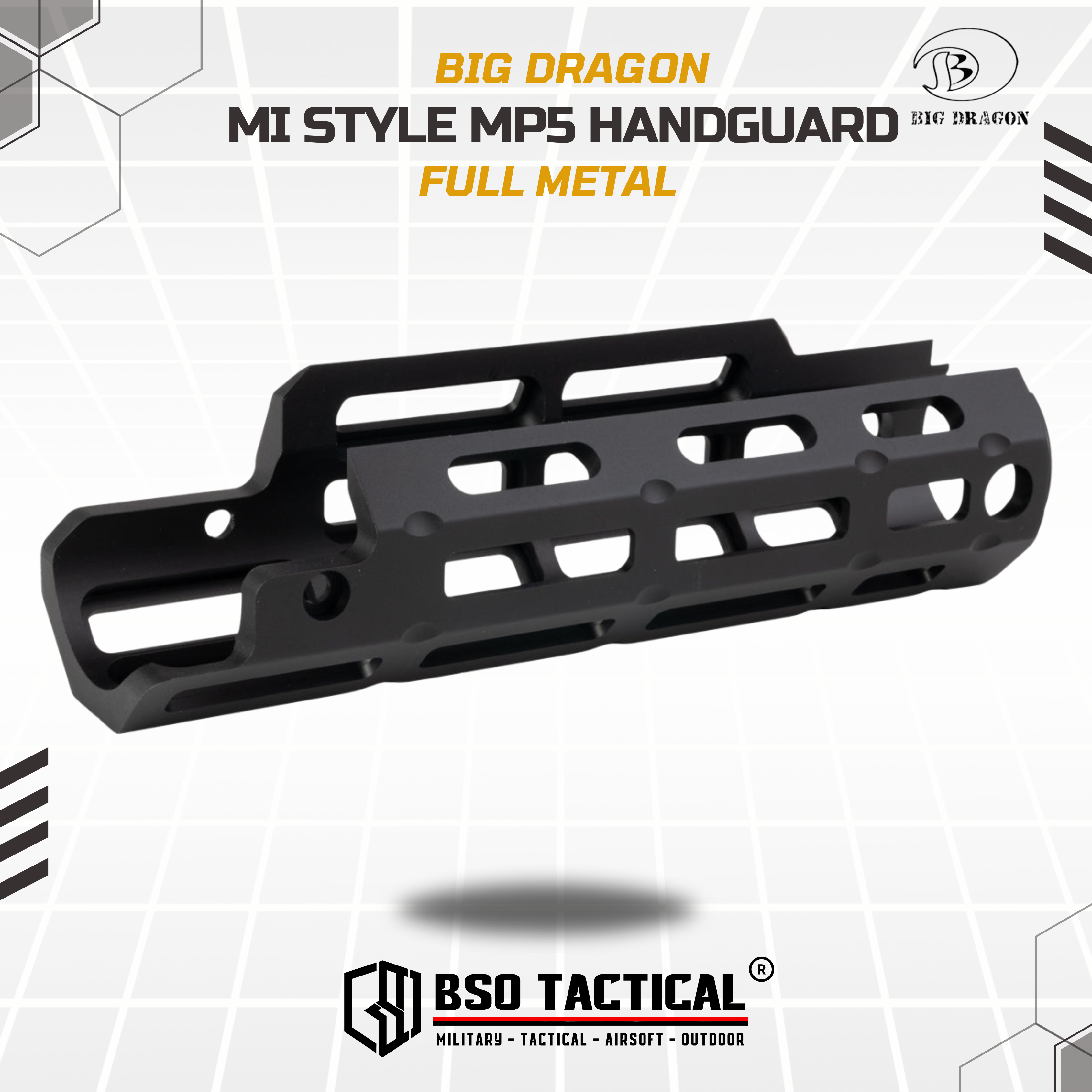 RIS MI Style MP5 Handguard CNC for VFC GBBR MLOK 