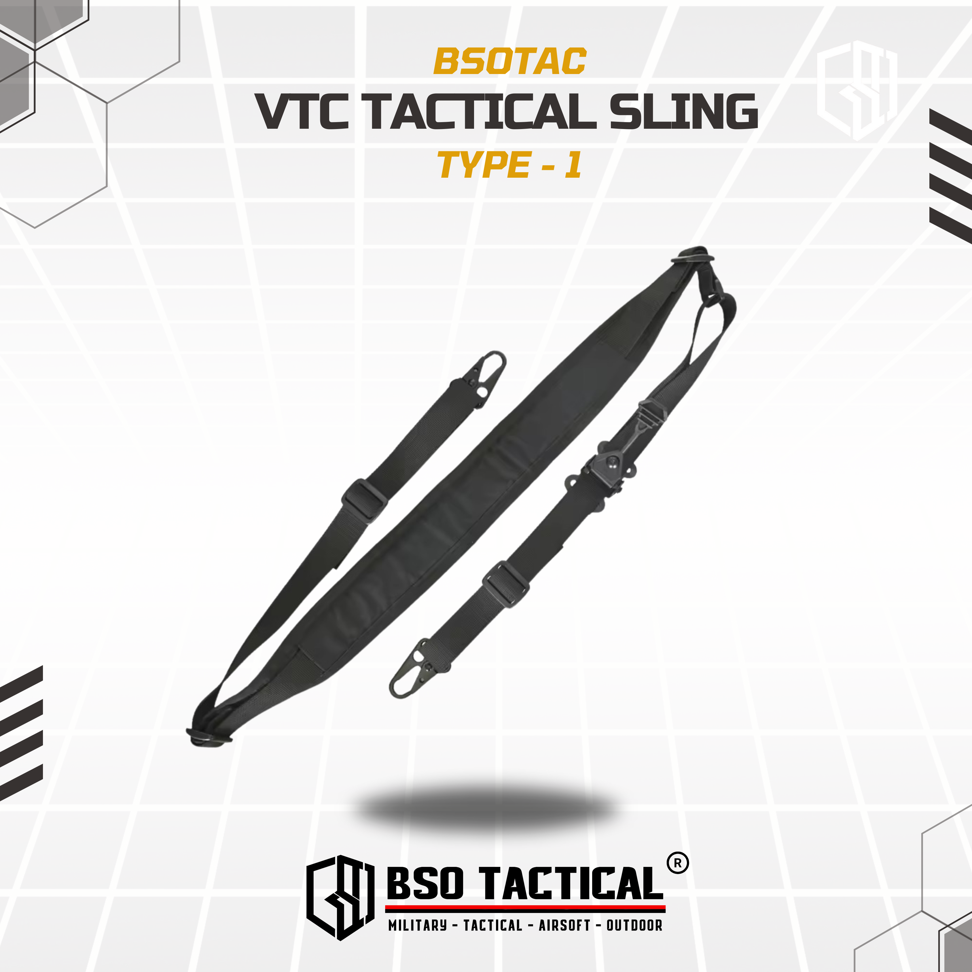 VTC Style Tactical Sling 2 Point Type 1 - Repro VTAC FC
