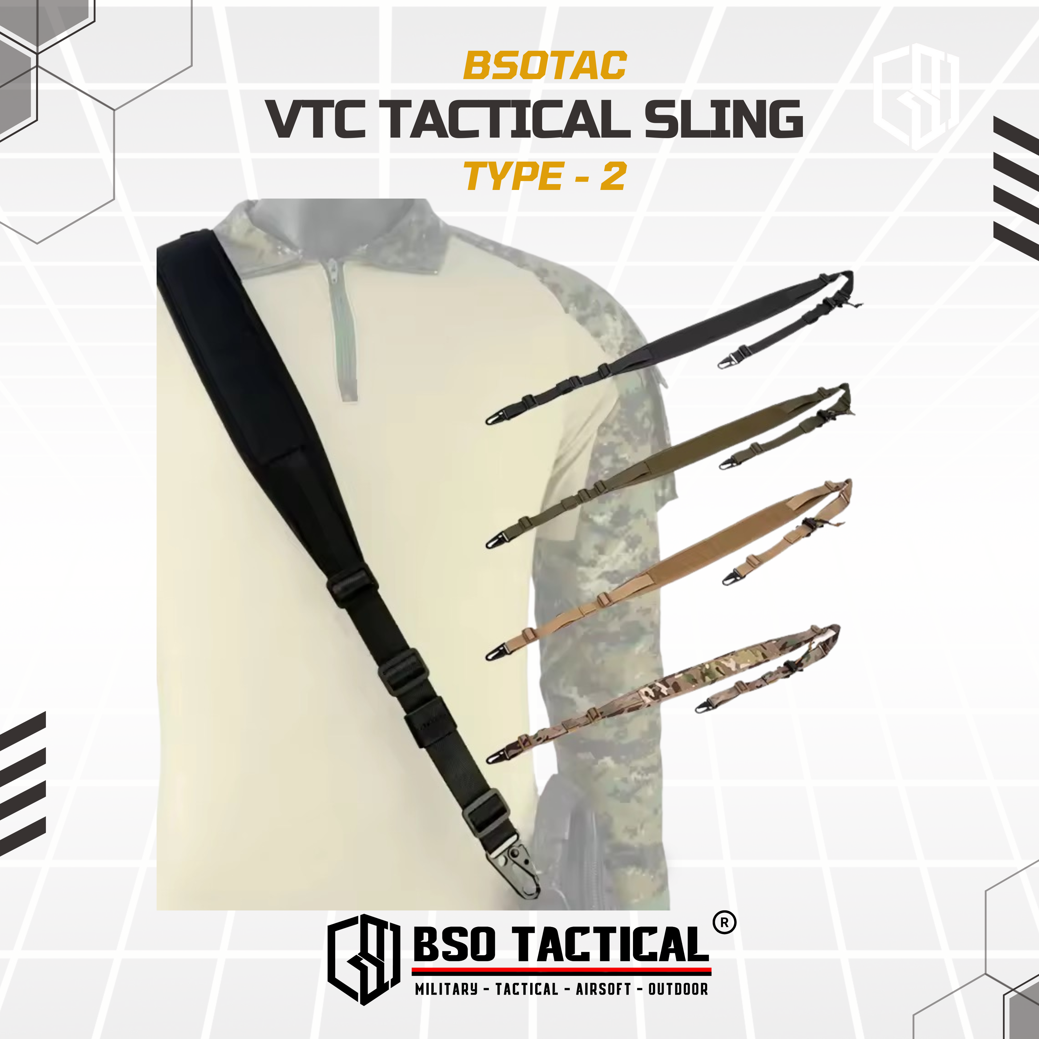 VTC Tactical Sling 2 Point Type 2 - Repro VTAC FC